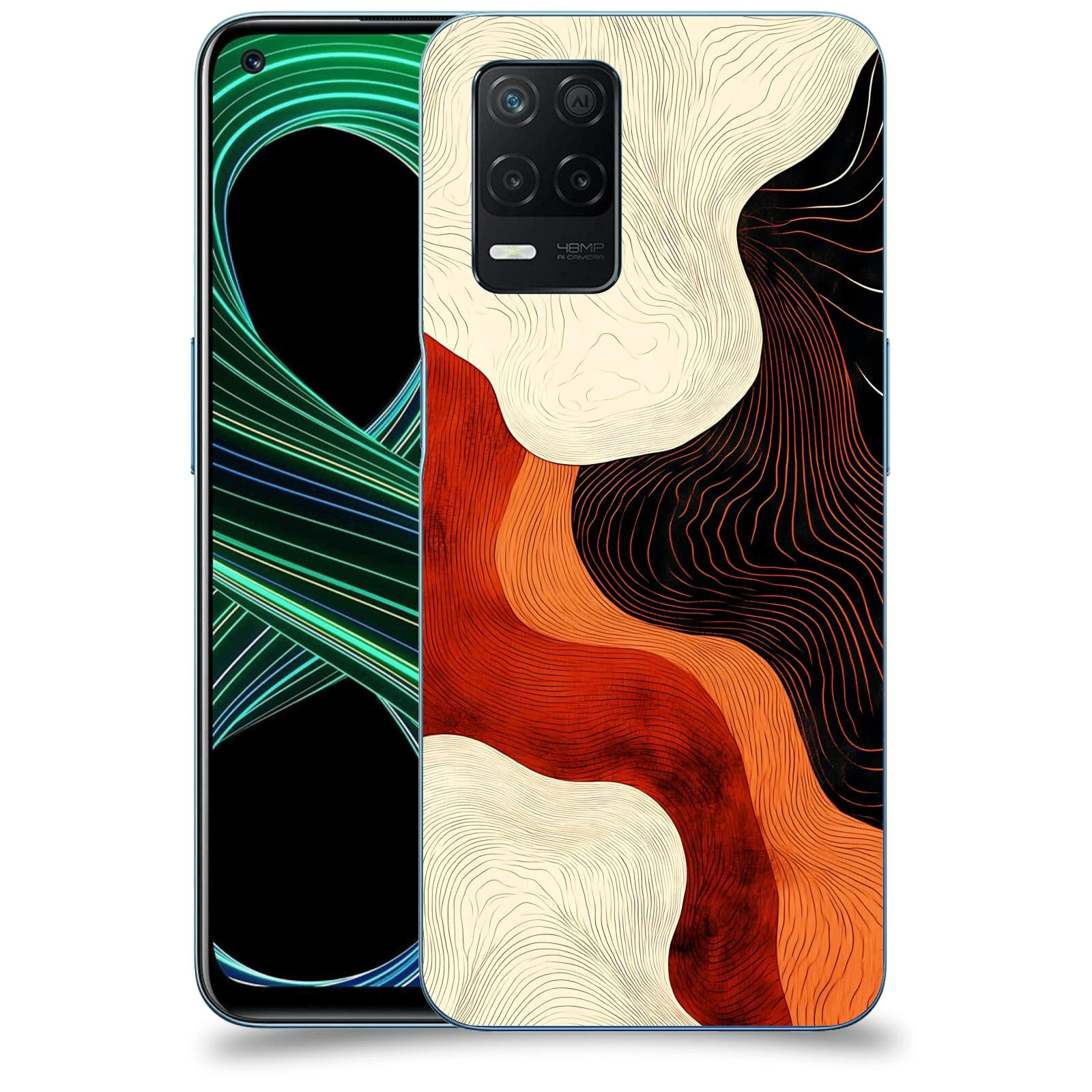 ACOVER Kryt na mobil Realme 8 5G - Dřevěná harmonie