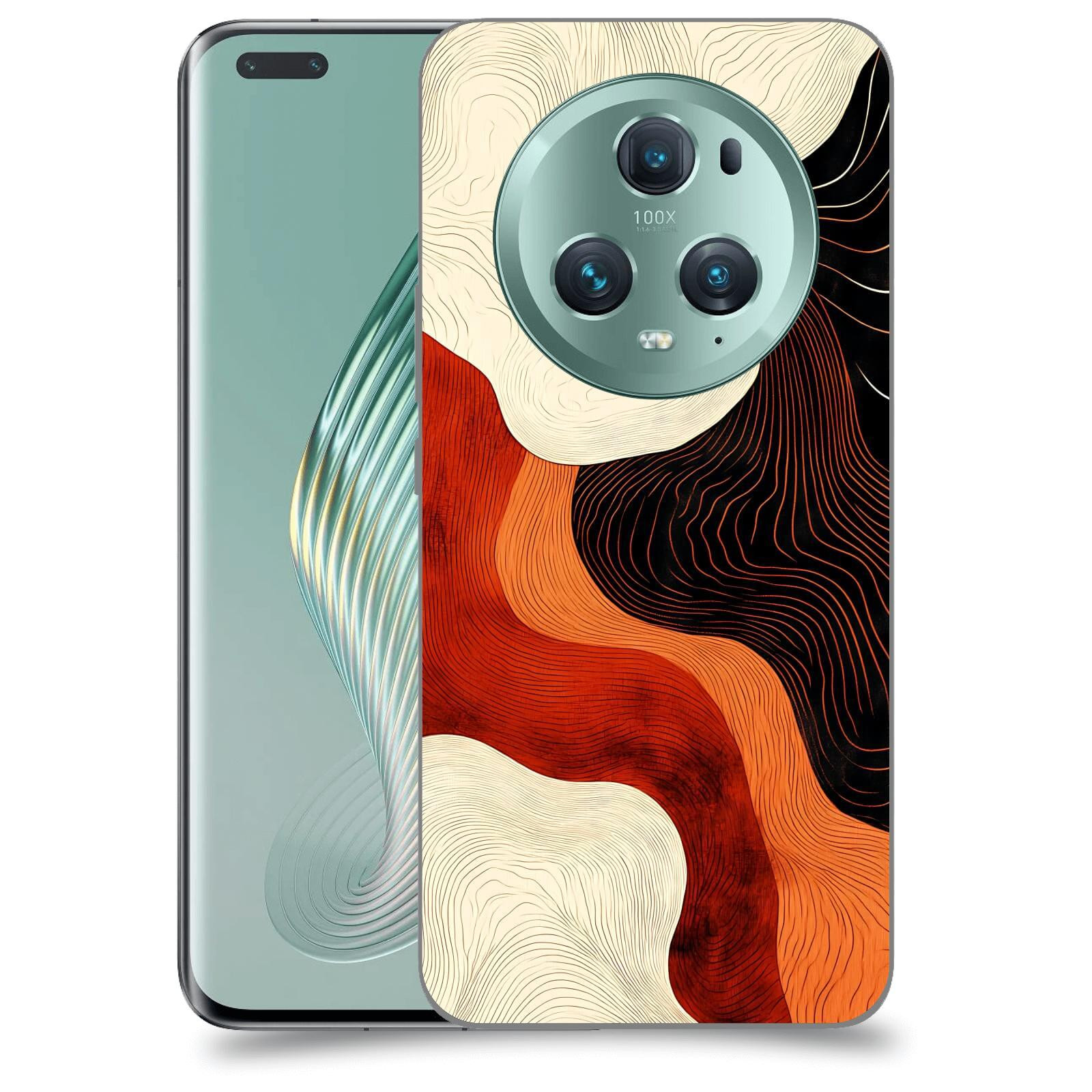 ACOVER Kryt na mobil Honor Magic5 Pro - Dřevěná harmonie