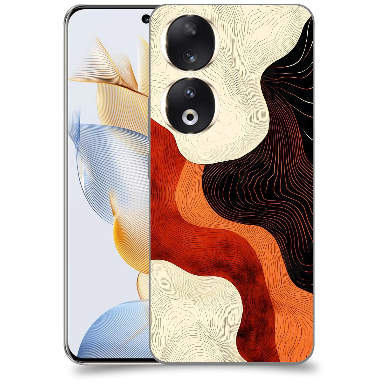 ACOVER Kryt na mobil Honor 90 - Dřevěná harmonie