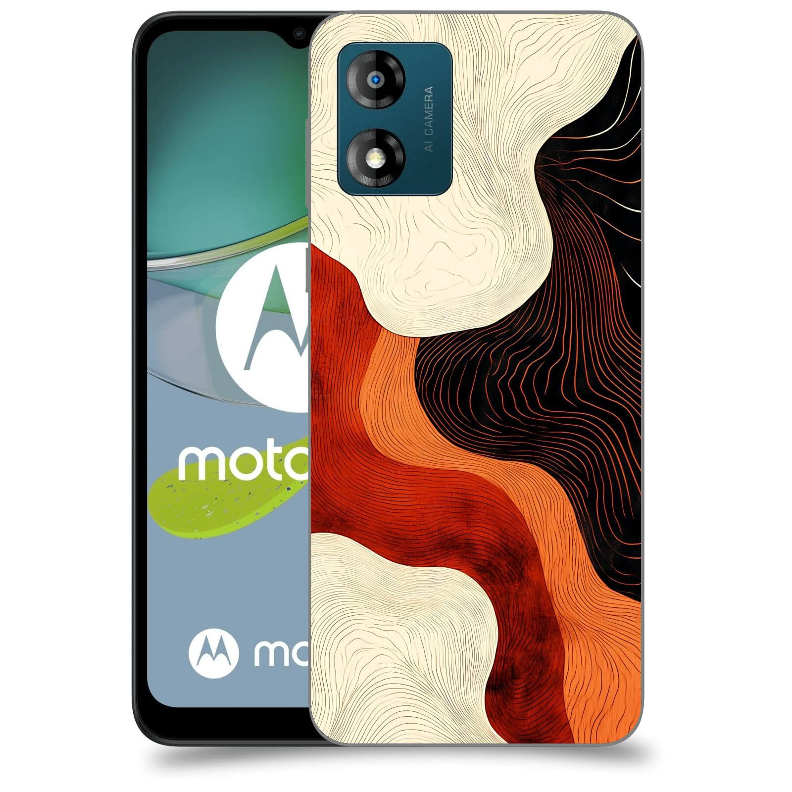 ACOVER Kryt na mobil Motorola Moto E13 - Dřevěná harmonie
