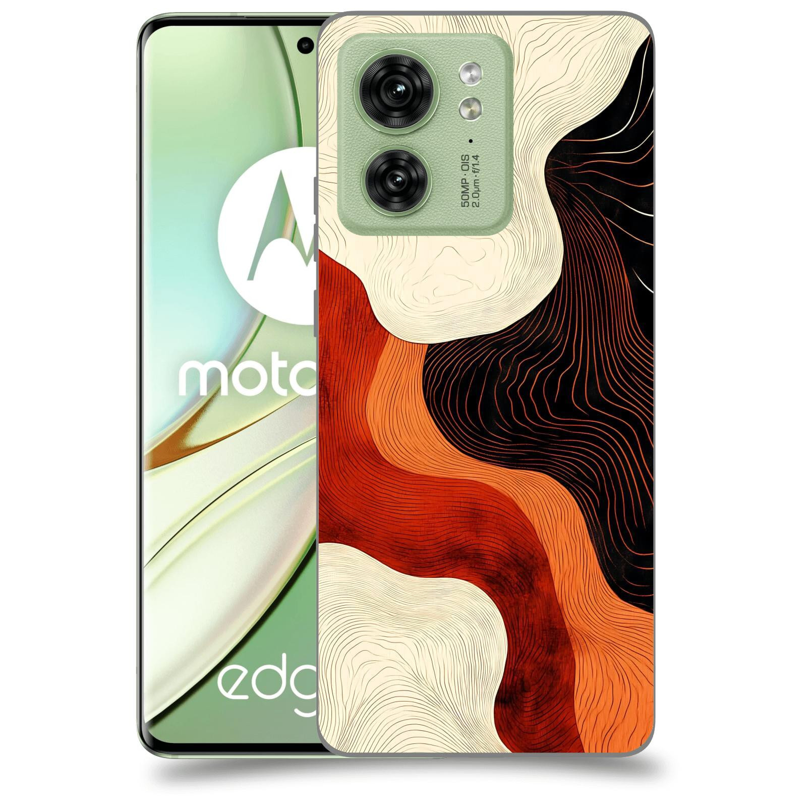 ACOVER Kryt na mobil Motorola EDGE 40 5G - Dřevěná harmonie