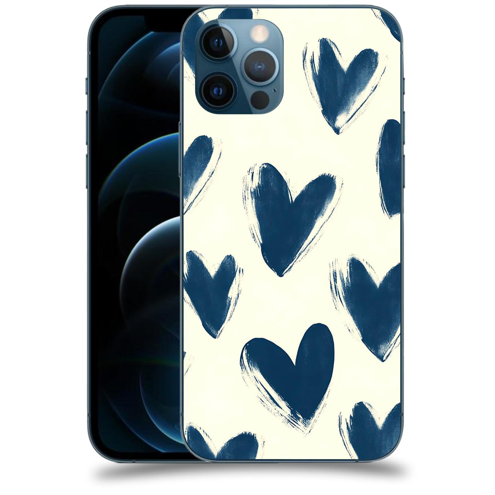 ACOVER Kryt na mobil Apple iPhone 12 Pro - Blue hearts