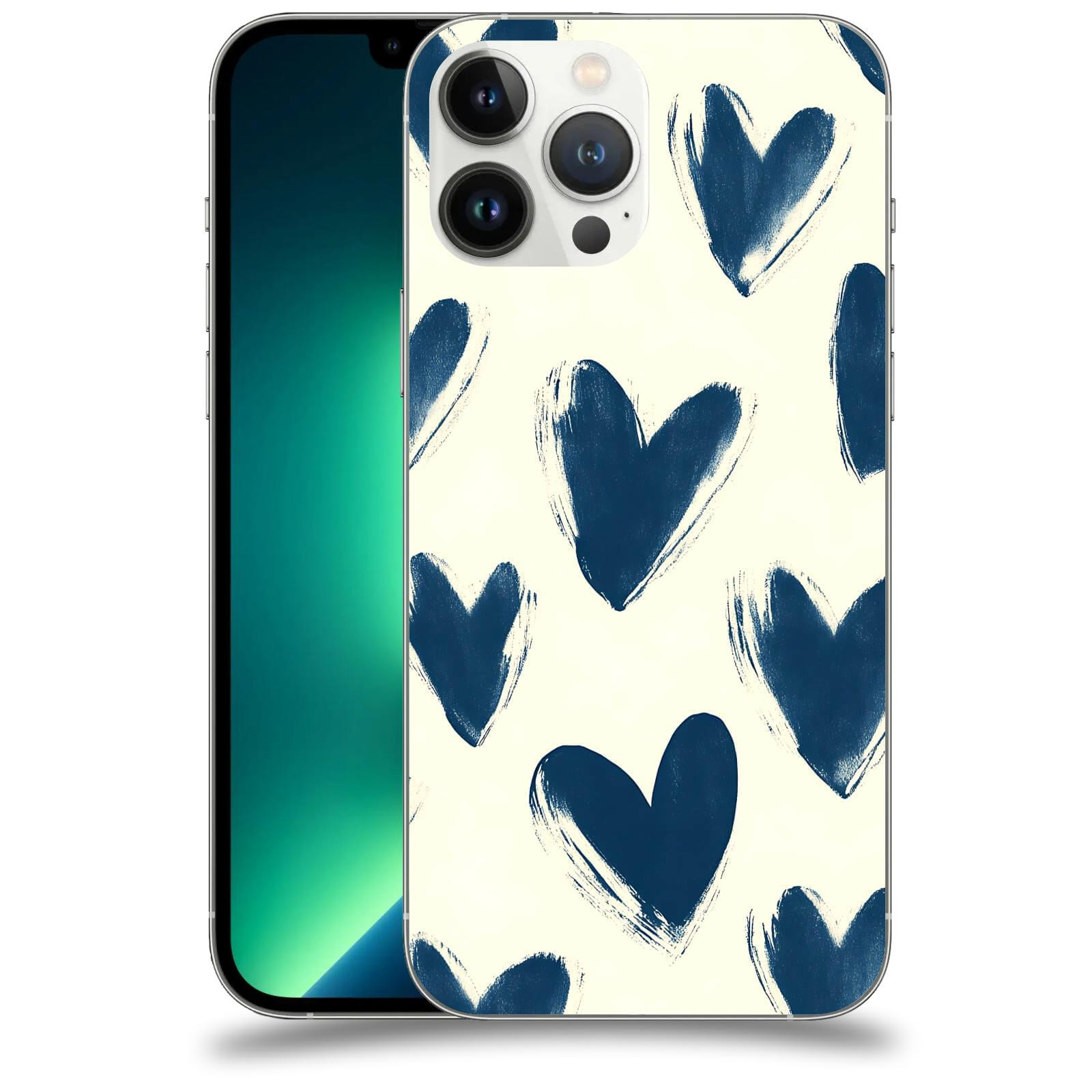 ACOVER Kryt na mobil Apple iPhone 13 Pro Max - Blue hearts