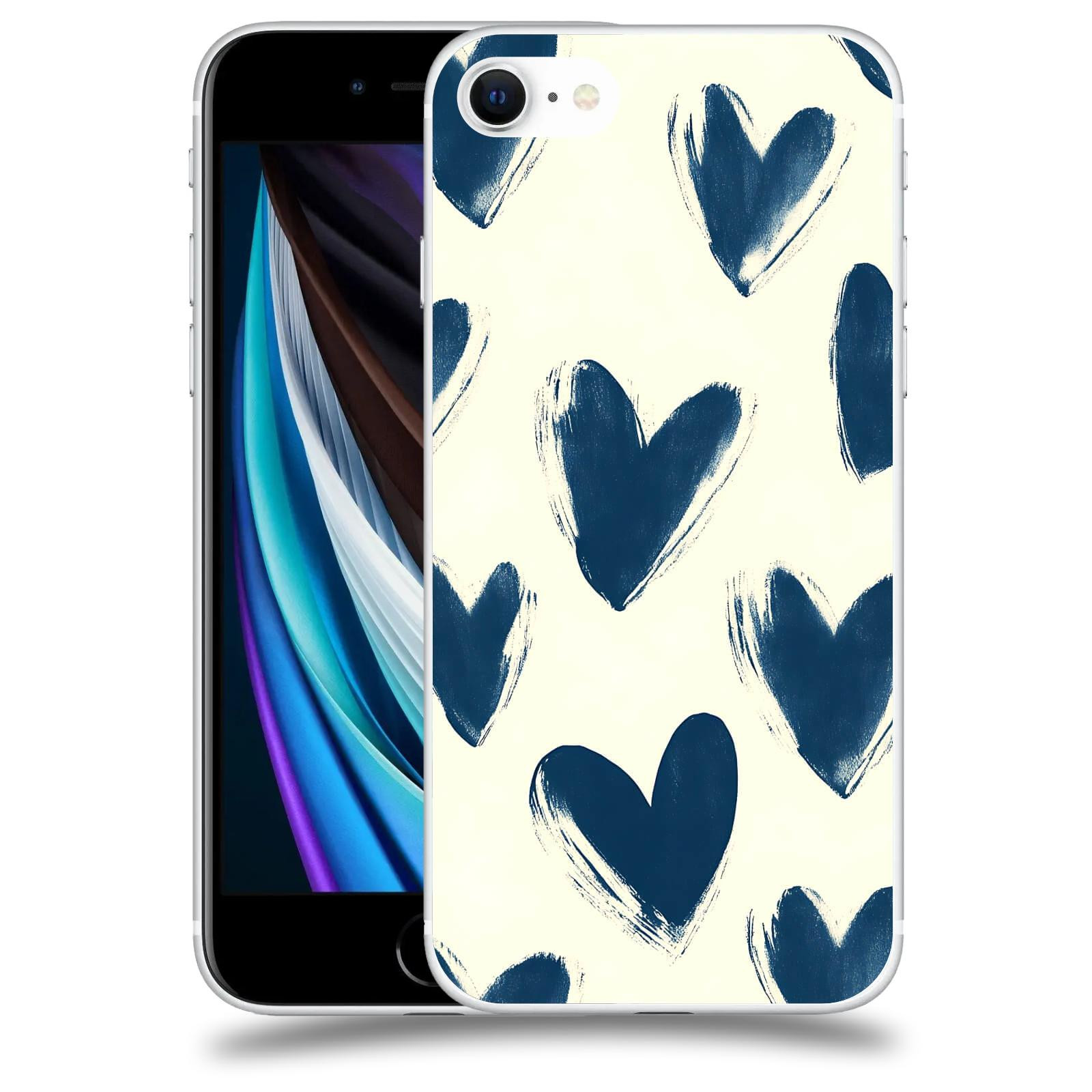 ACOVER Kryt na mobil Apple iPhone SE 2020 - Blue hearts