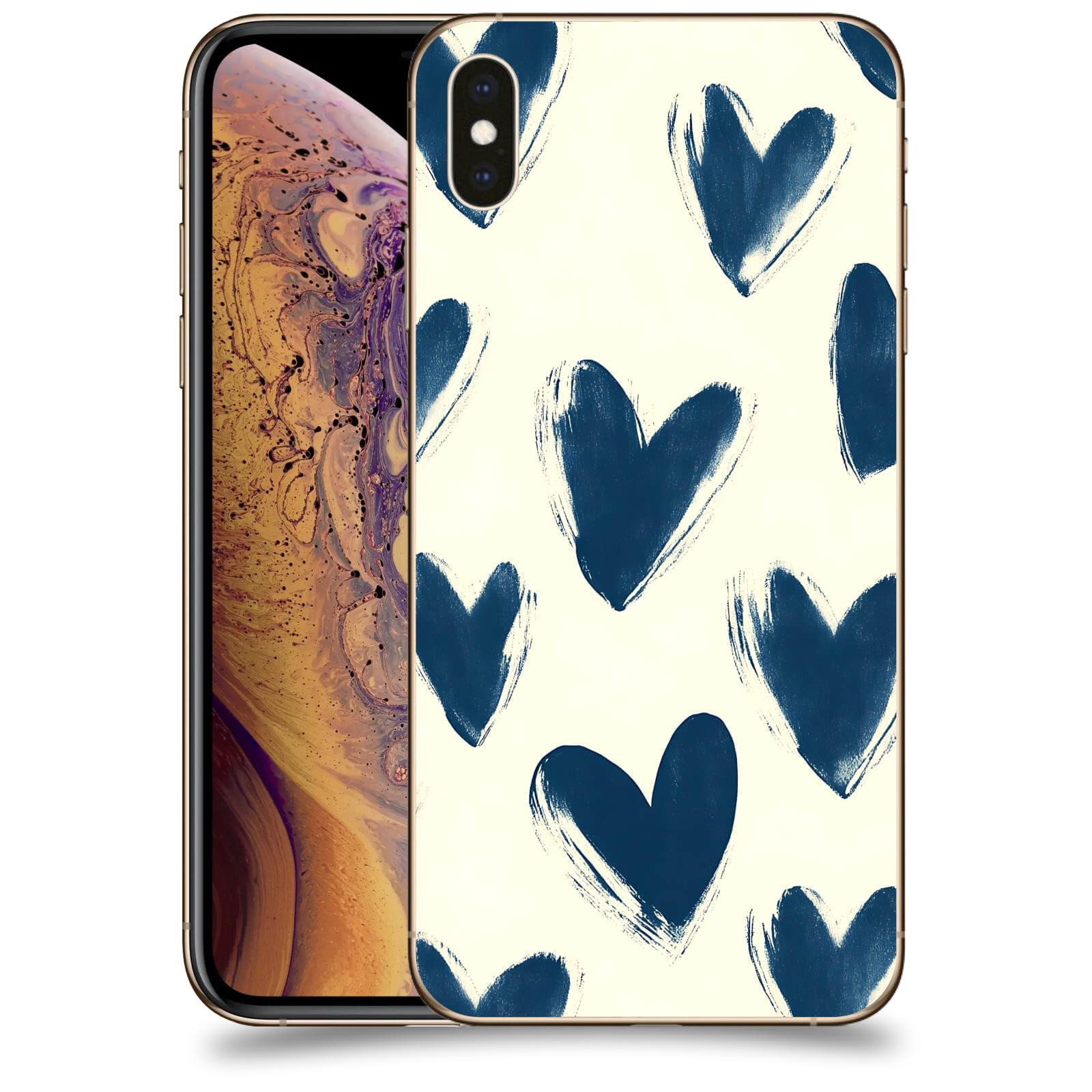 ACOVER Kryt na mobil Apple iPhone XS Max - Blue hearts