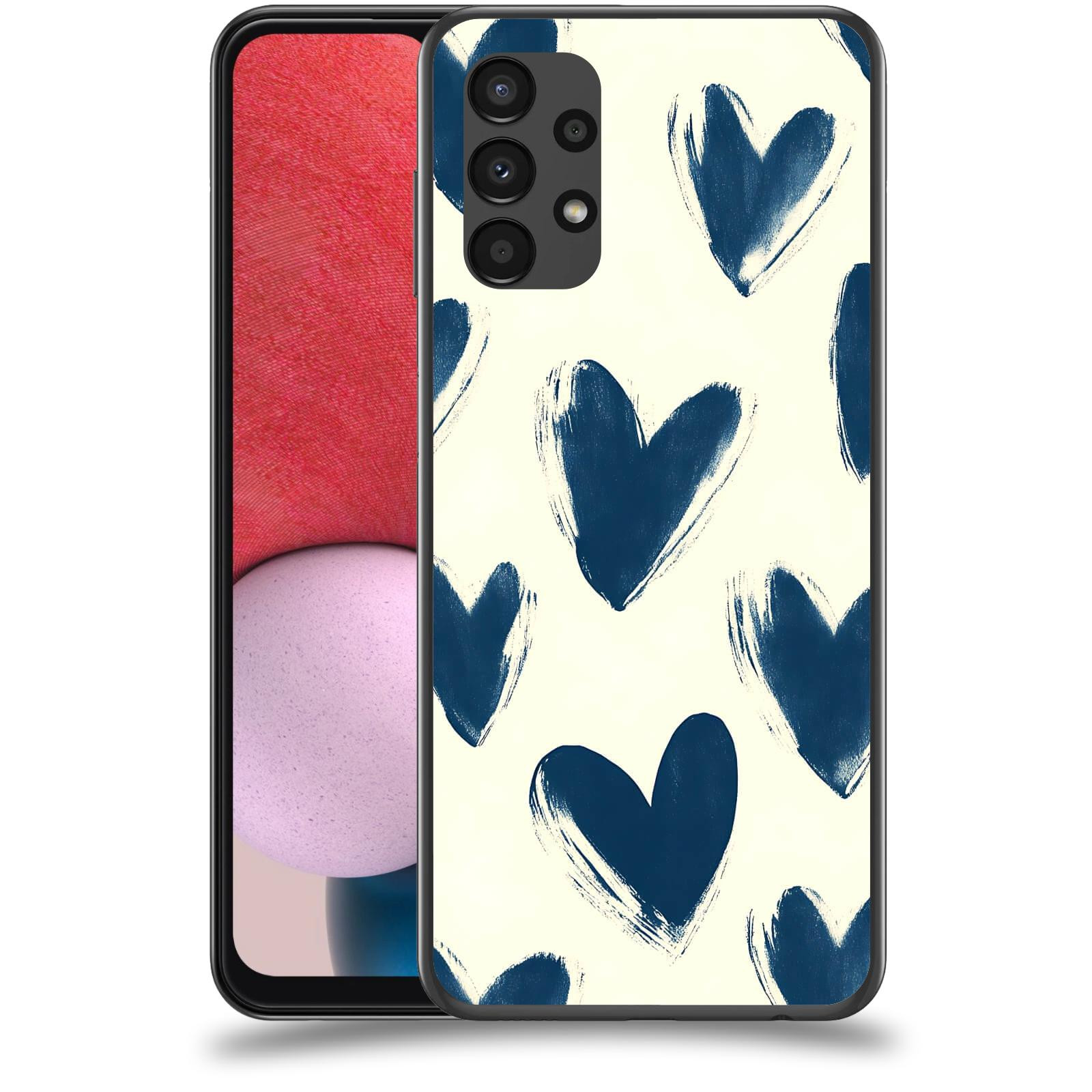 ACOVER Kryt na mobil Samsung Galaxy A13 4G A135 - Blue hearts