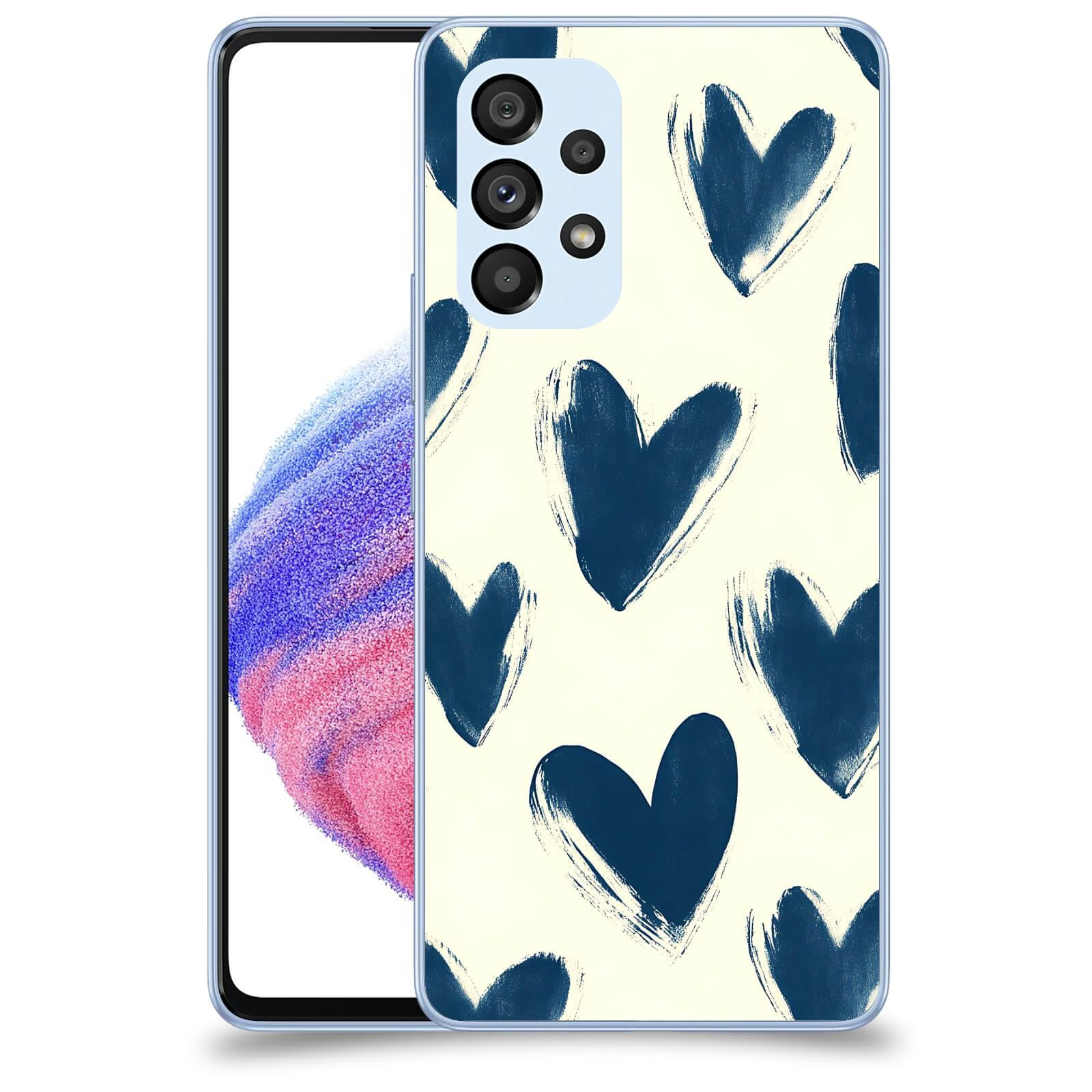 ACOVER Kryt na mobil Samsung Galaxy A32 5G A326B - Blue hearts