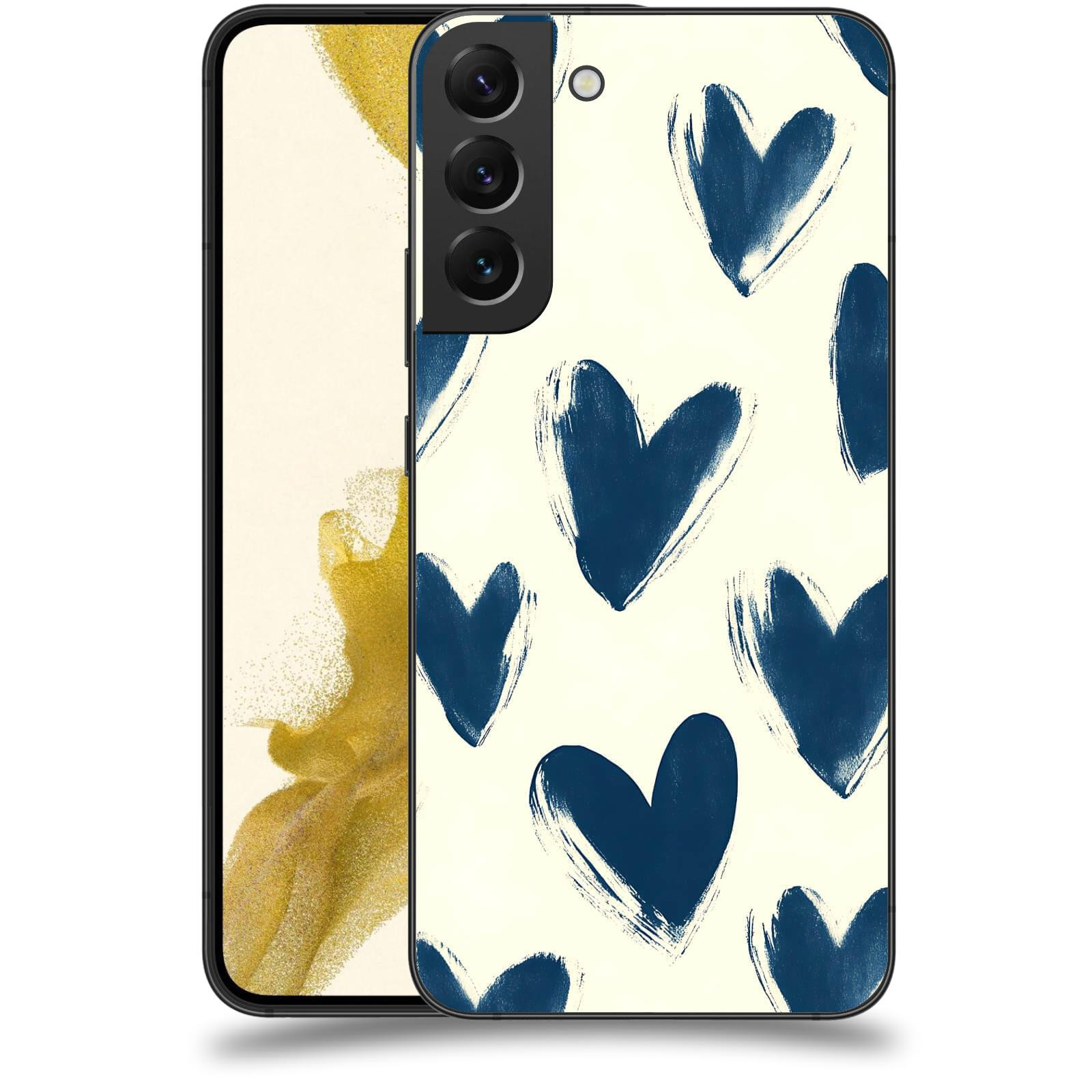 ACOVER Kryt na mobil Samsung Galaxy S22+ 5G - Blue hearts