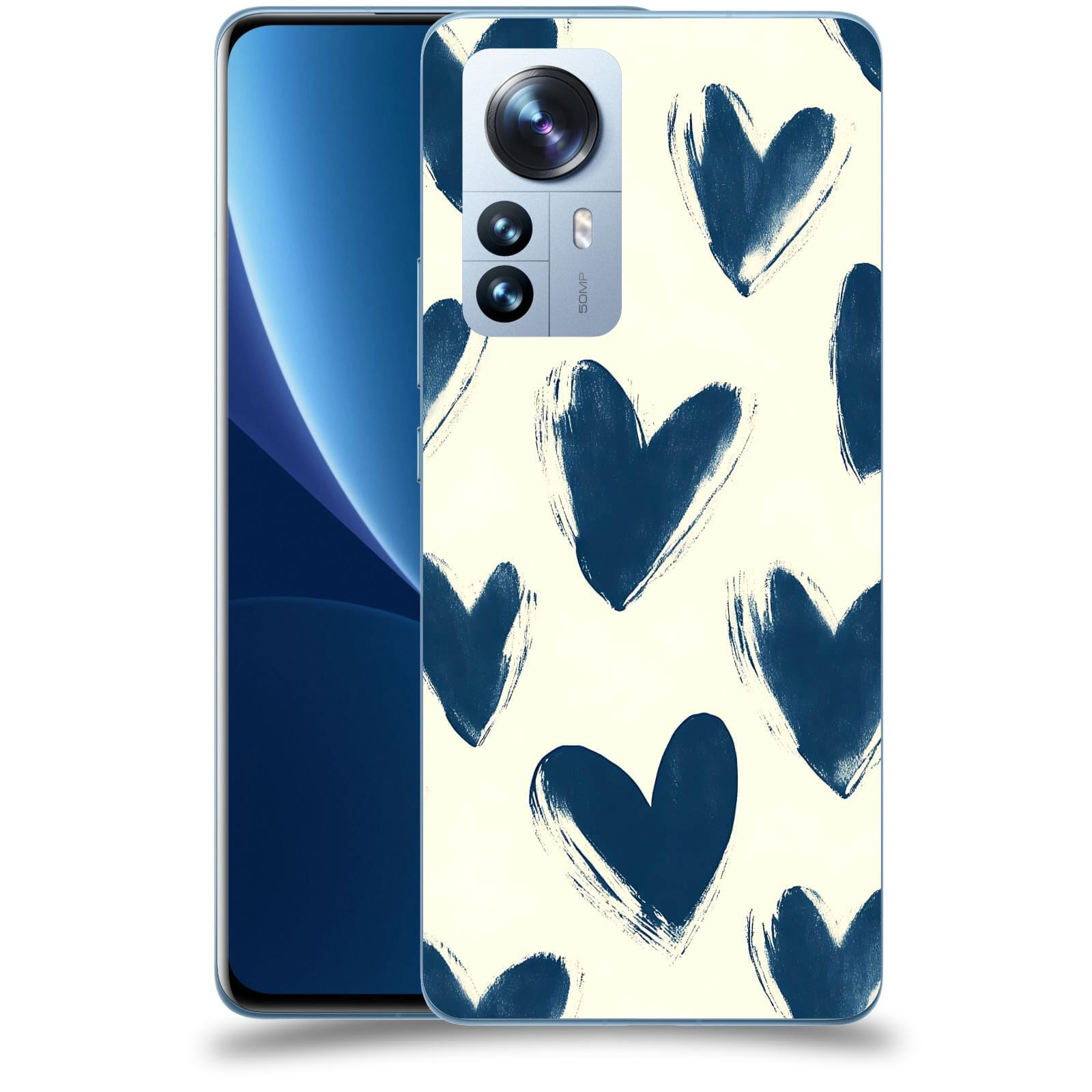 ACOVER Kryt na mobil Xiaomi 12 Pro - Blue hearts