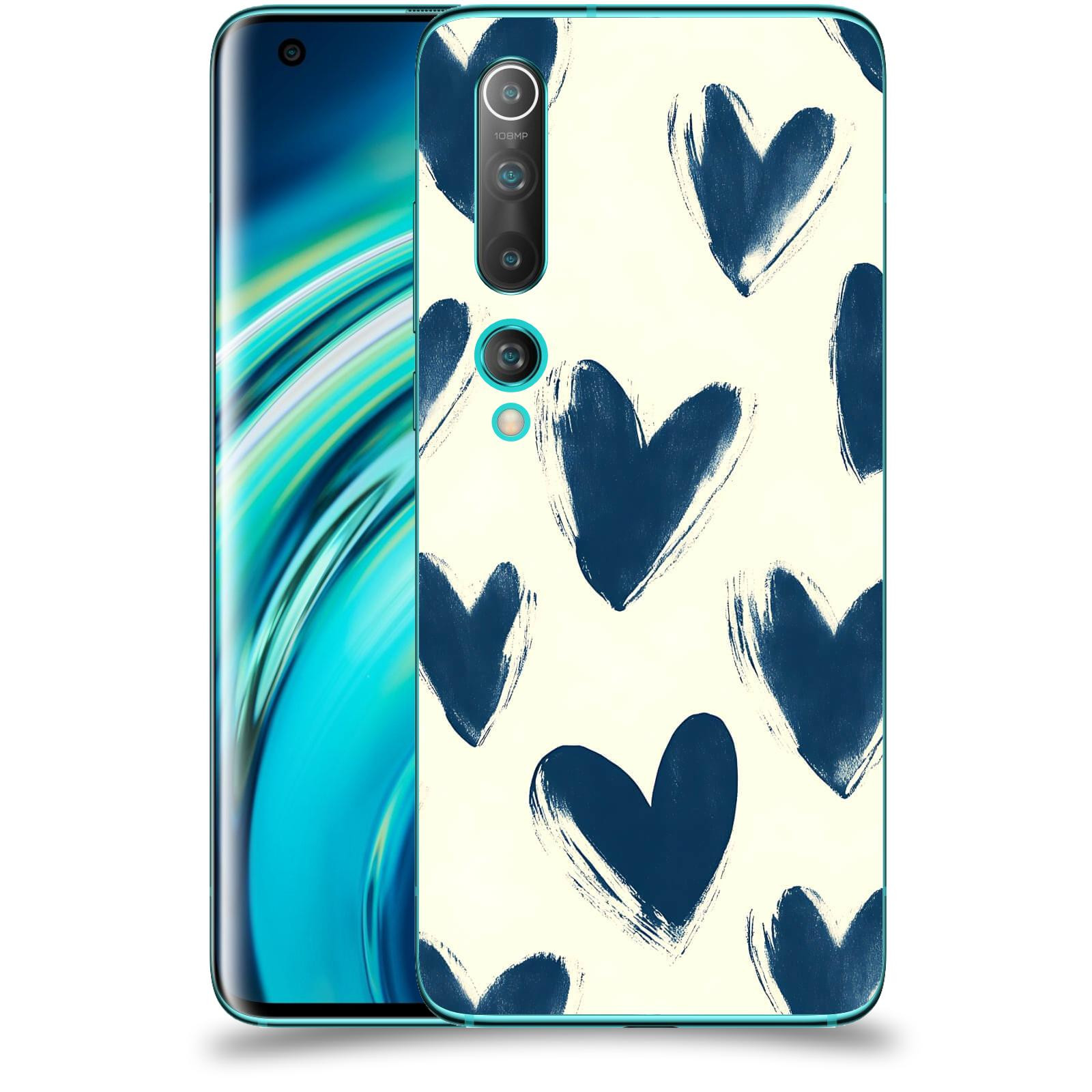ACOVER Kryt na mobil Xiaomi Mi 10 - Blue hearts