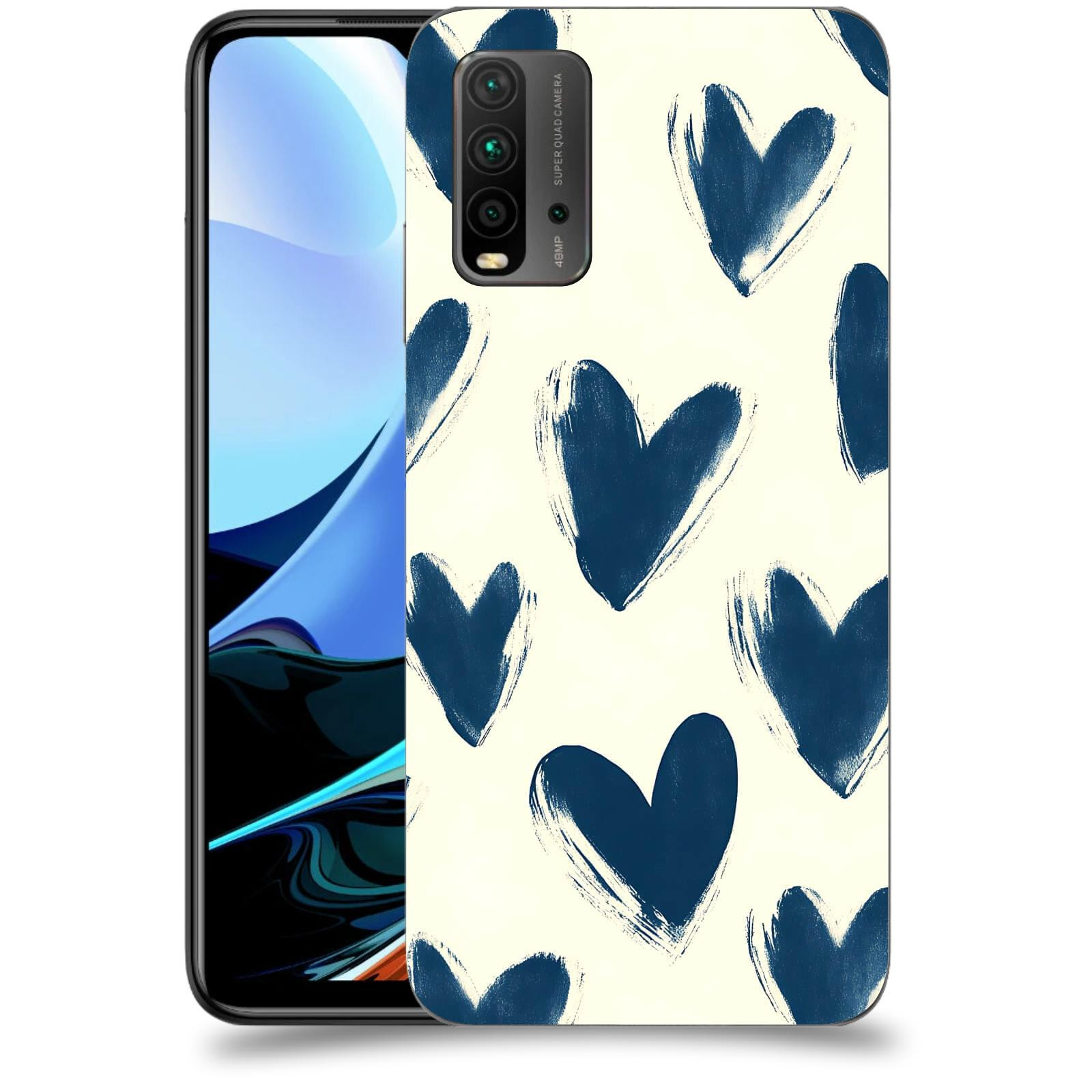 ACOVER Kryt na mobil Xiaomi Redmi 9T - Blue hearts