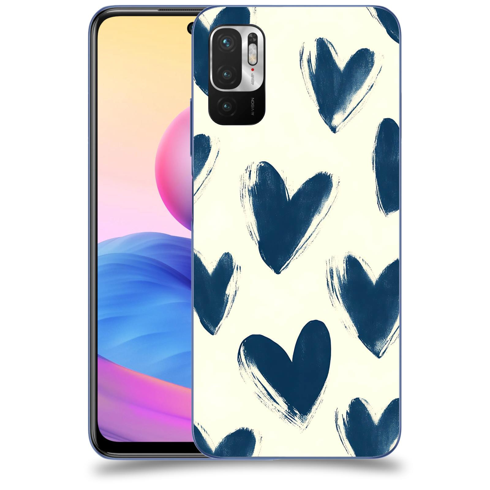 ACOVER Kryt na mobil Xiaomi Redmi Note 10 5G - Blue hearts