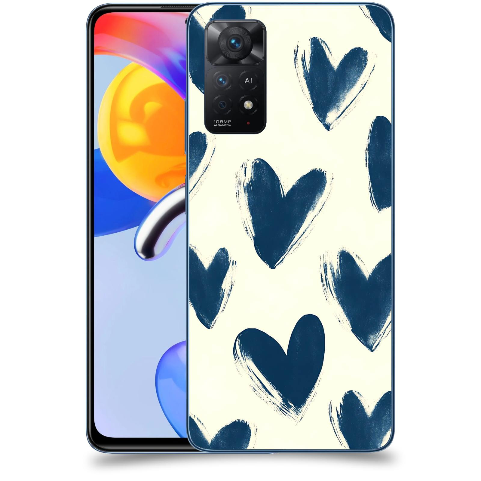 ACOVER Kryt na mobil Xiaomi Redmi Note 11 Pro 5G - Blue hearts