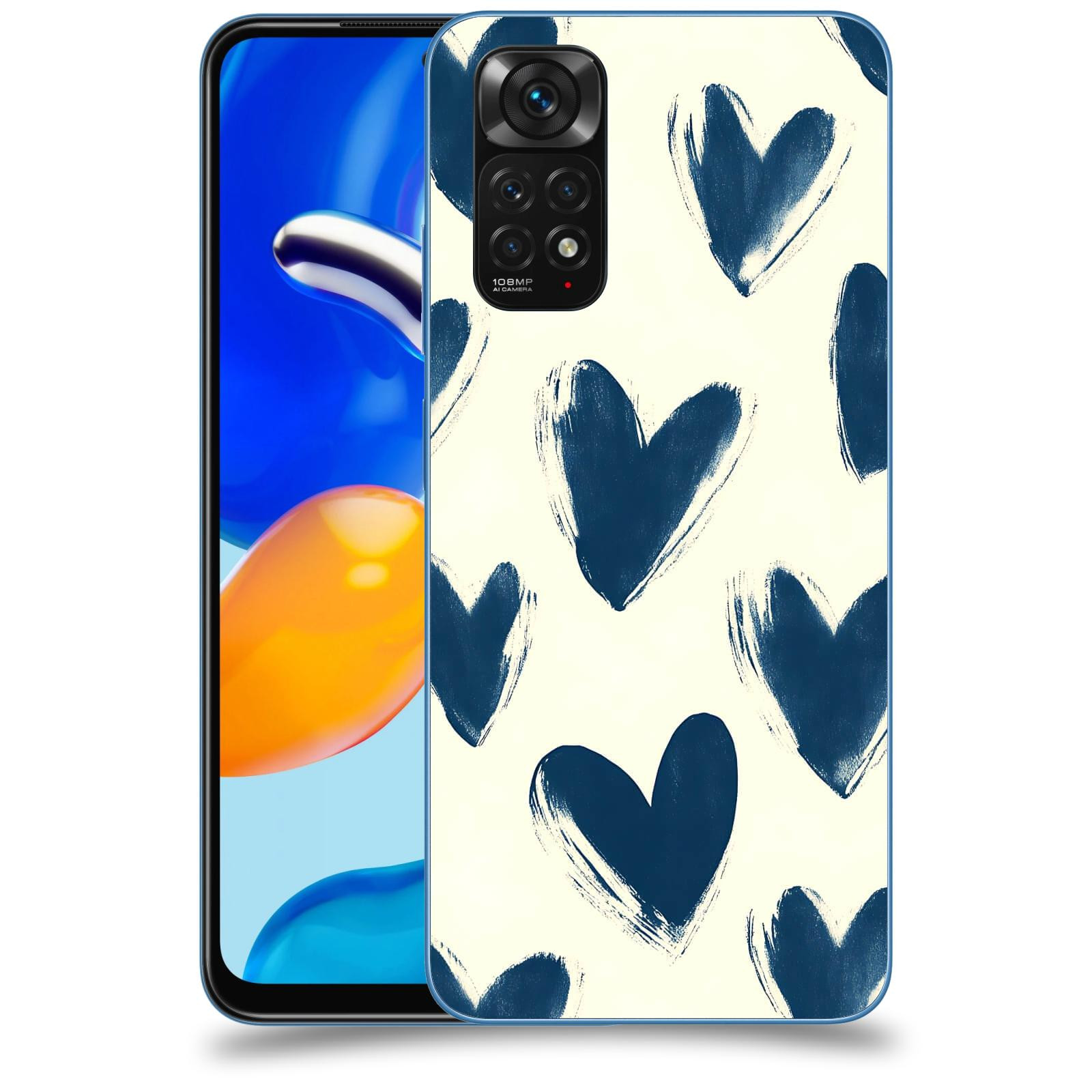 ACOVER Kryt na mobil Xiaomi Redmi Note 11S - Blue hearts