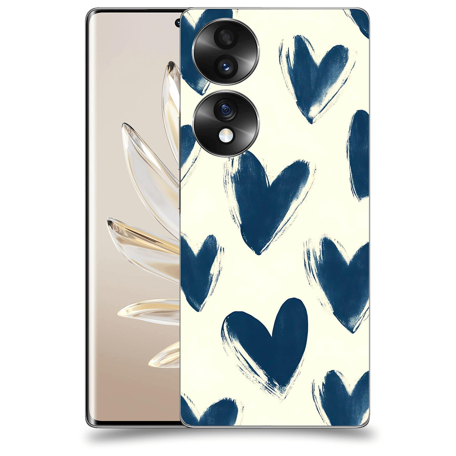 ACOVER Kryt na mobil Honor 70 - Blue hearts