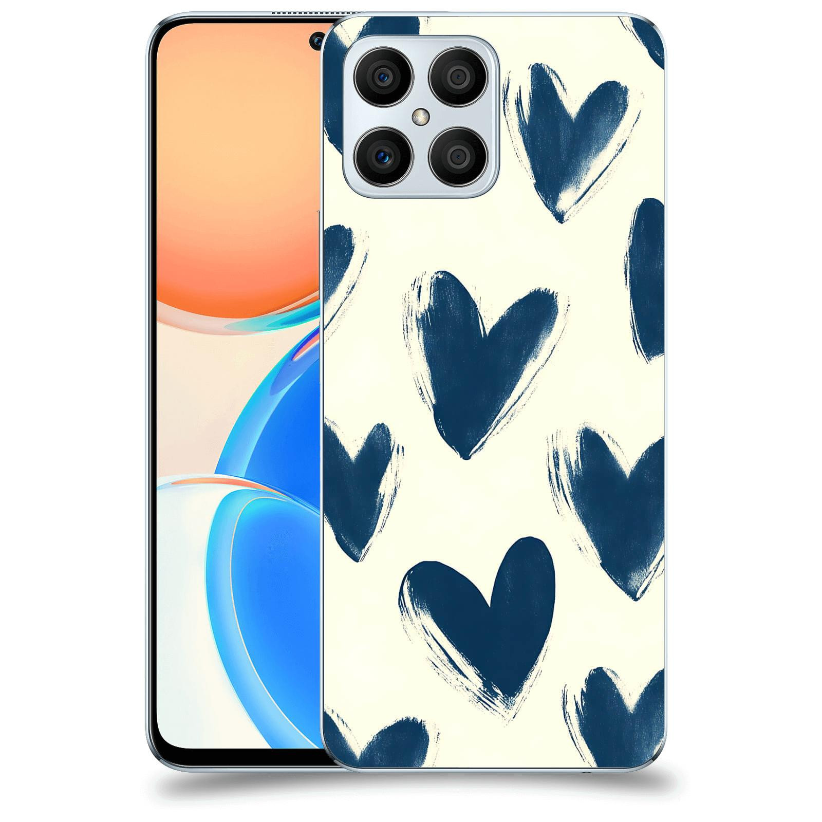 ACOVER Kryt na mobil Honor X8 5G - Blue hearts