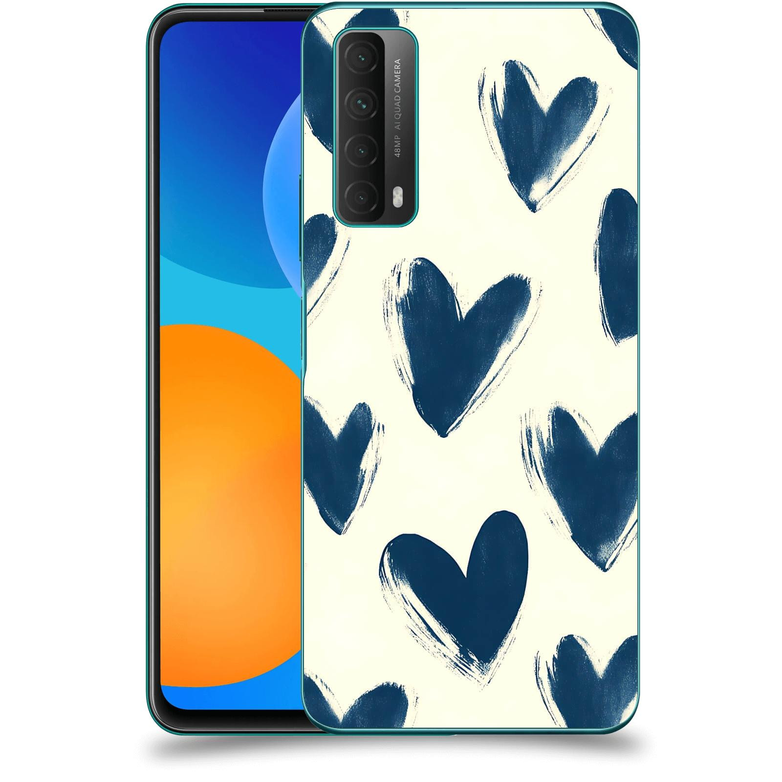 ACOVER Kryt na mobil Huawei P Smart 2021 - Blue hearts