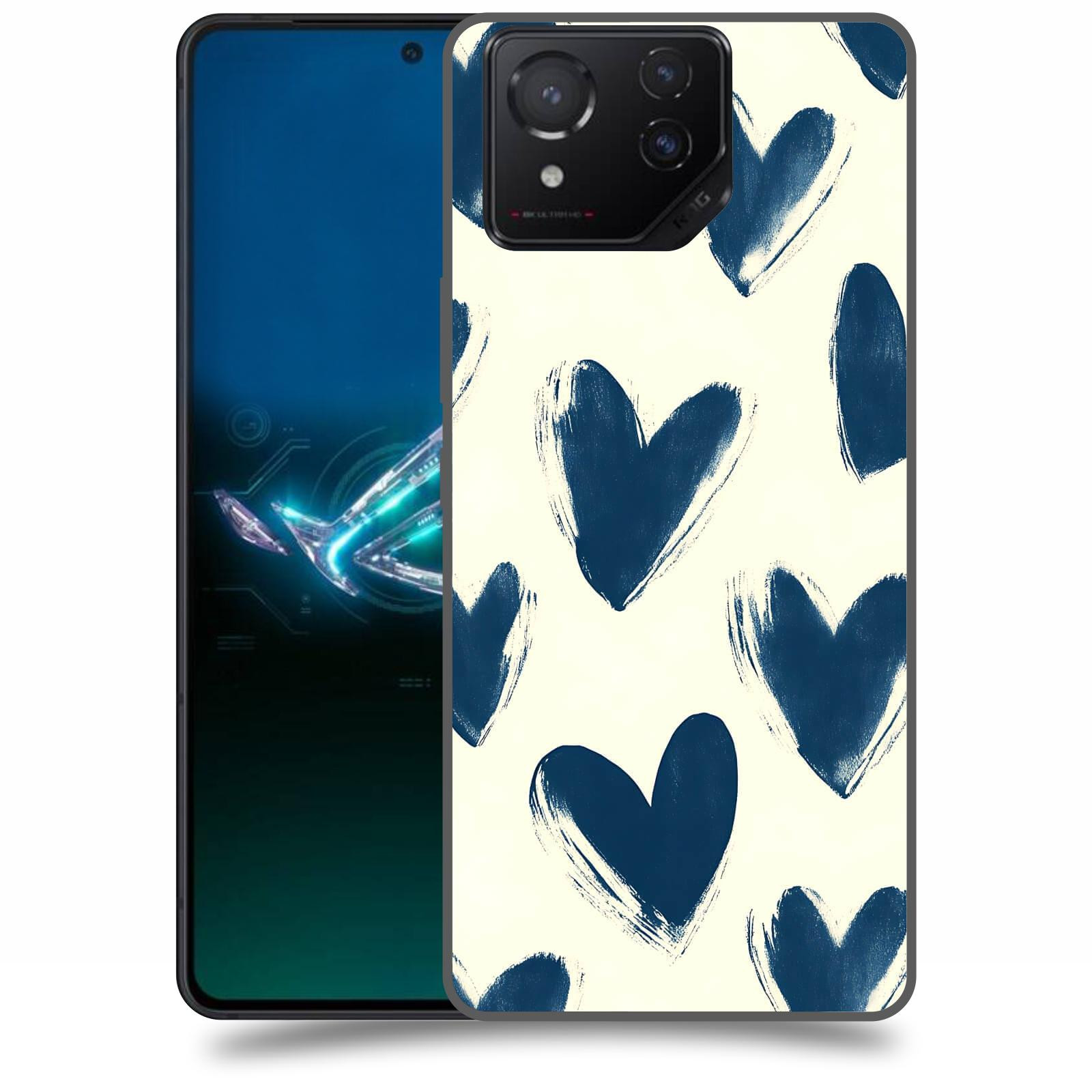 ACOVER Kryt na mobil Asus ROG Phone 8 - Blue hearts