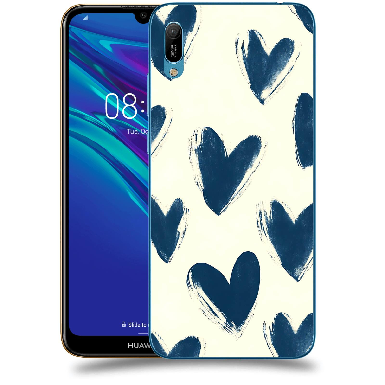 ACOVER Kryt na mobil Huawei Y6 2019 - Blue hearts