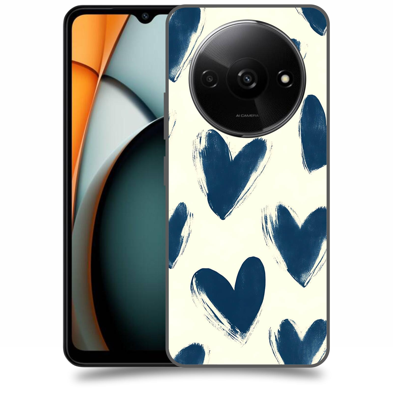 ACOVER Kryt na mobil Xiaomi Redmi A3 - Blue hearts
