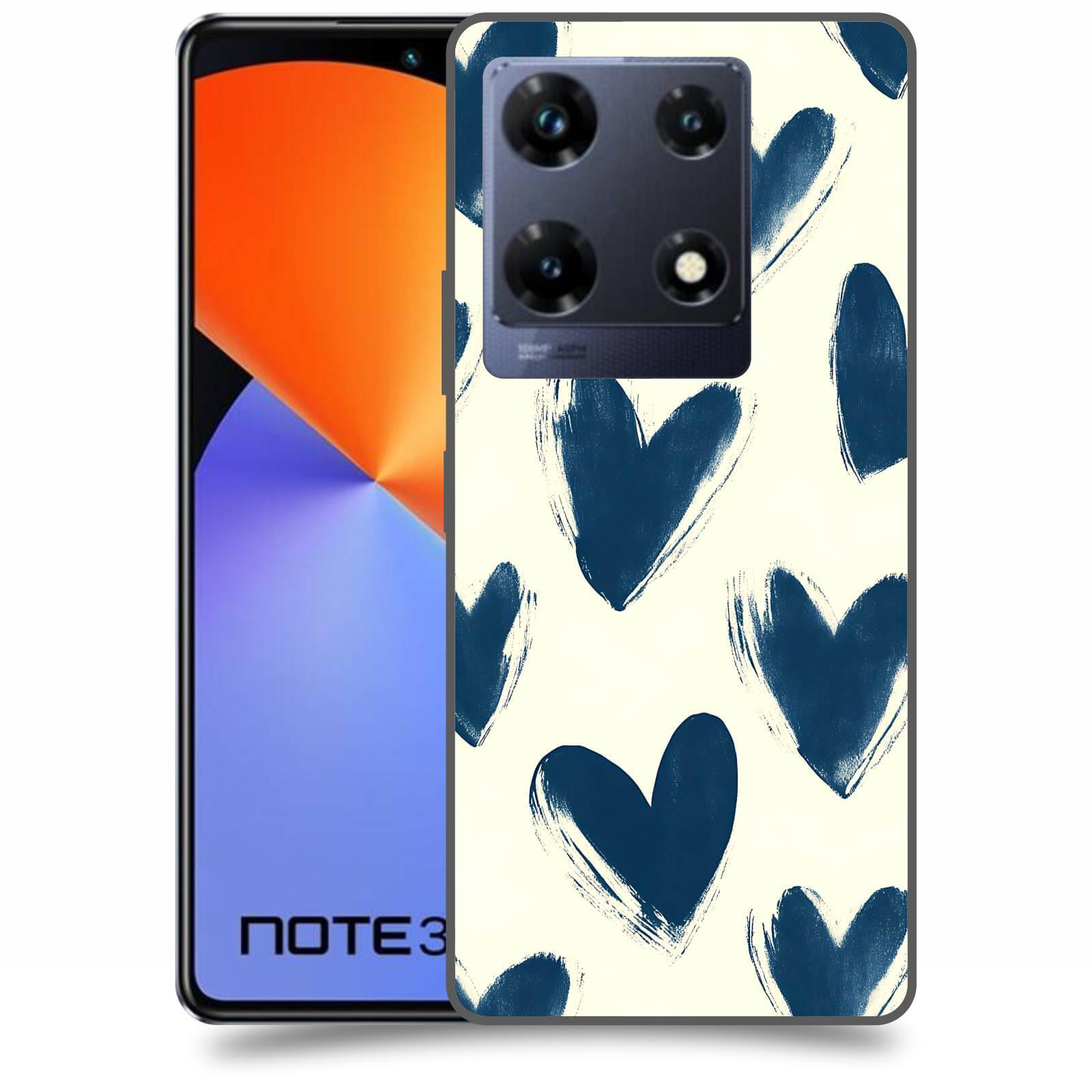 ACOVER Kryt na mobil Infinix Note 30 PRO - Blue hearts