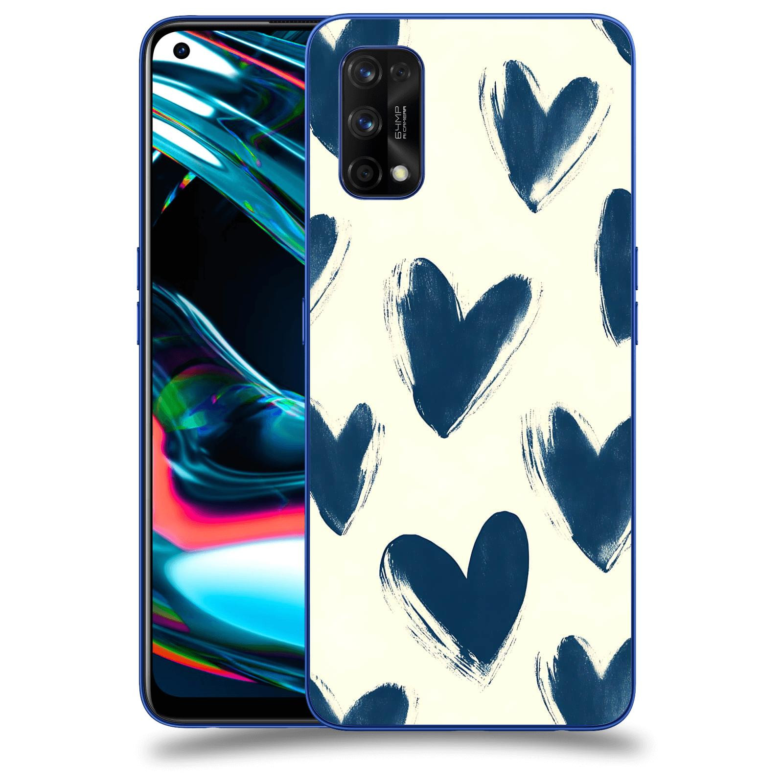 ACOVER Kryt na mobil Realme 7 Pro - Blue hearts