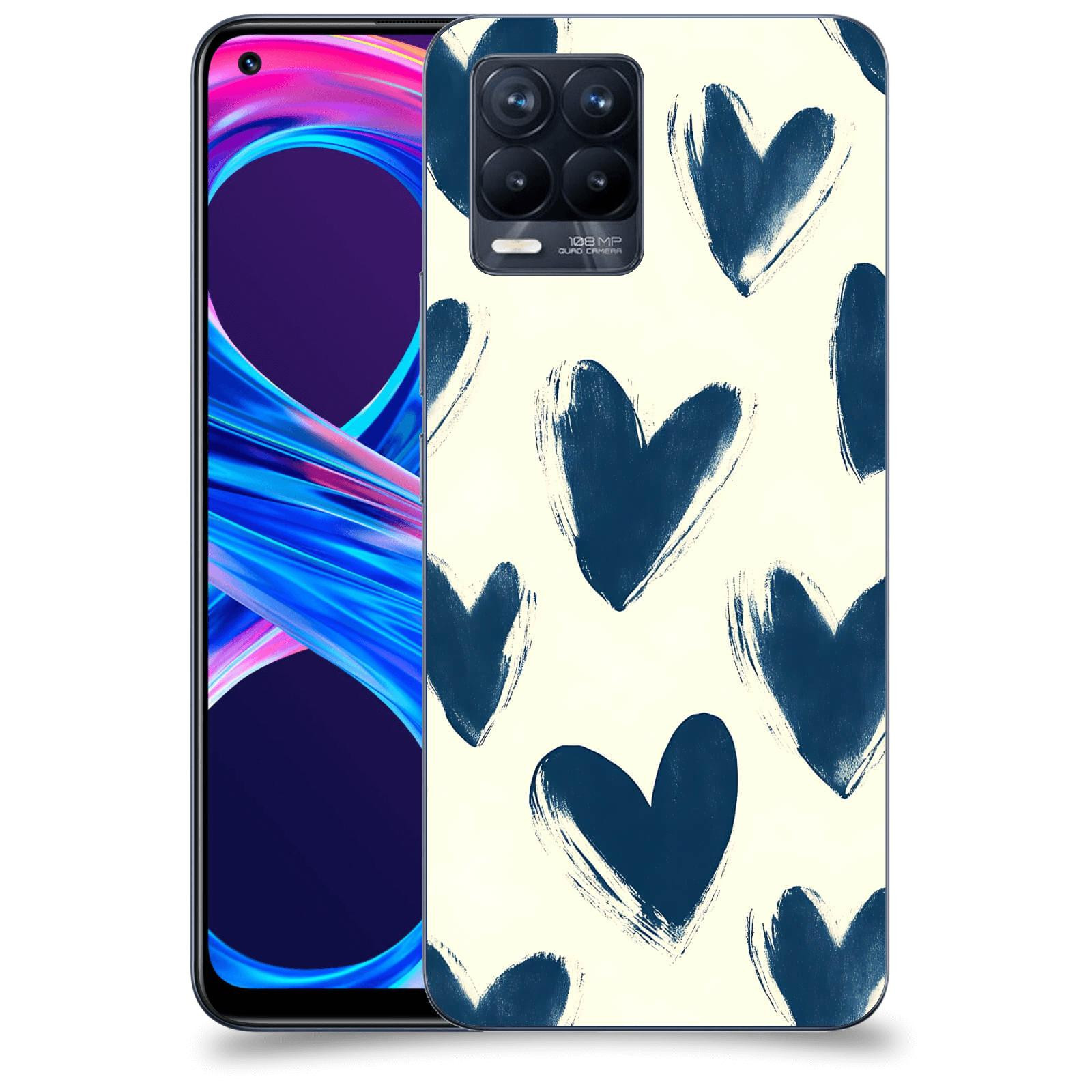 ACOVER Kryt na mobil Realme 8 Pro - Blue hearts
