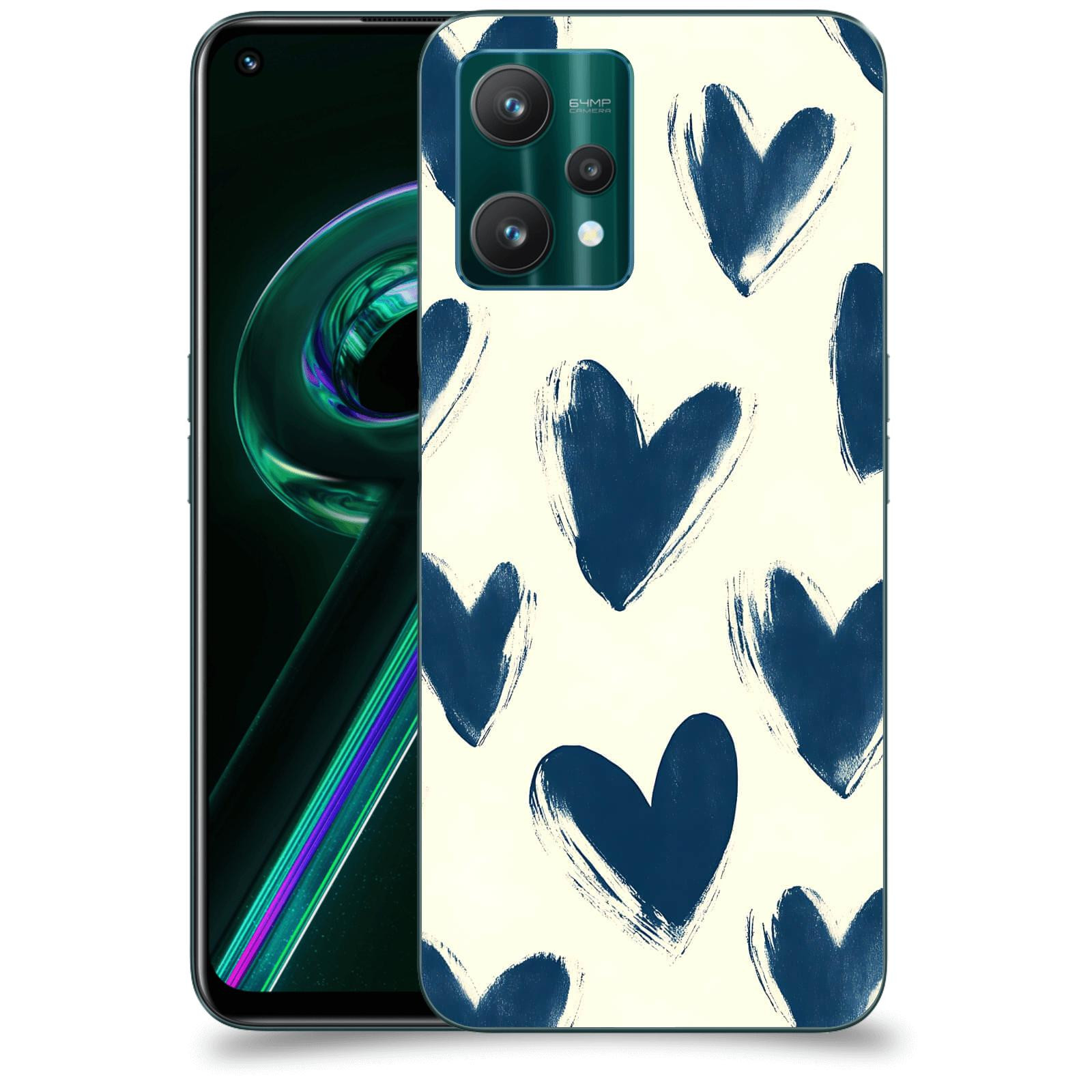 ACOVER Kryt na mobil Realme 9 Pro 5G - Blue hearts