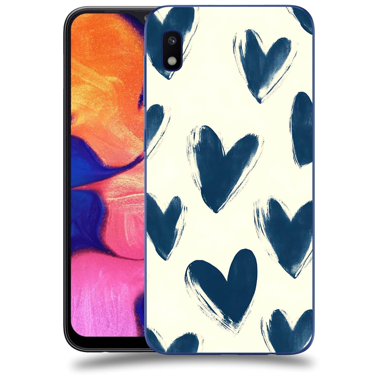ACOVER Kryt na mobil Samsung Galaxy A10 A105F - Blue hearts
