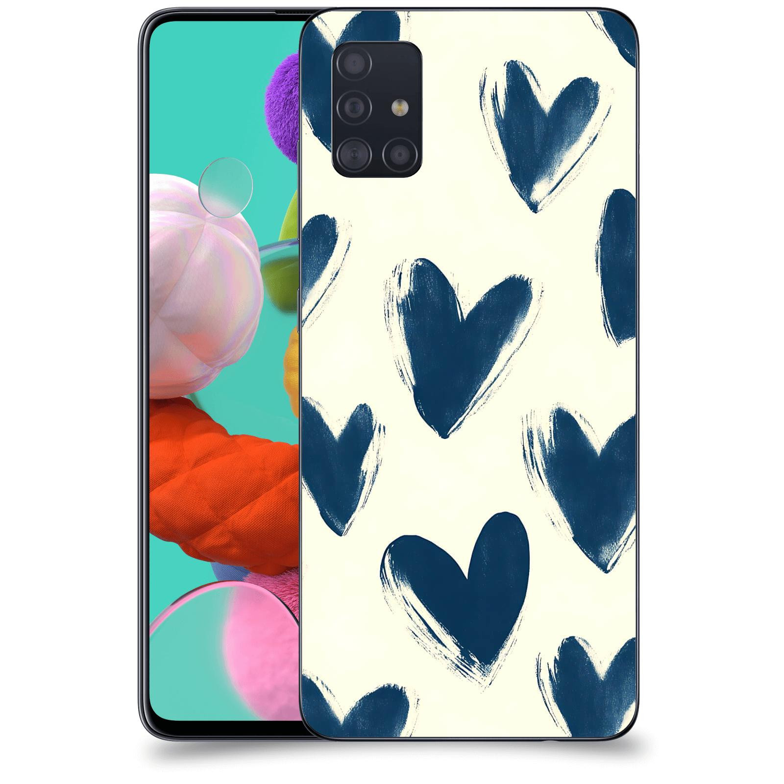 ACOVER Kryt na mobil Samsung Galaxy A51 A515F - Blue hearts