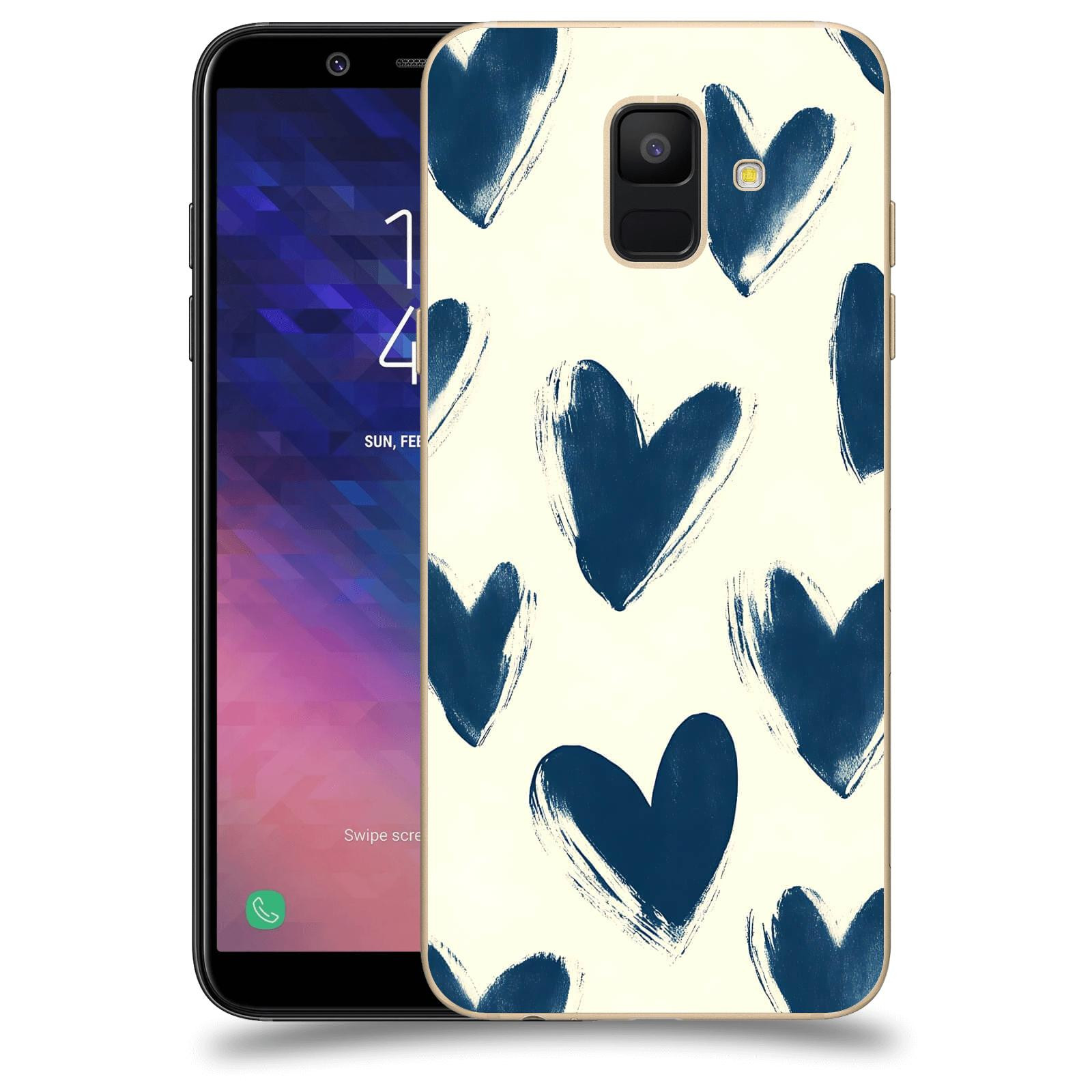 ACOVER Kryt na mobil Samsung Galaxy A6 A600F - Blue hearts