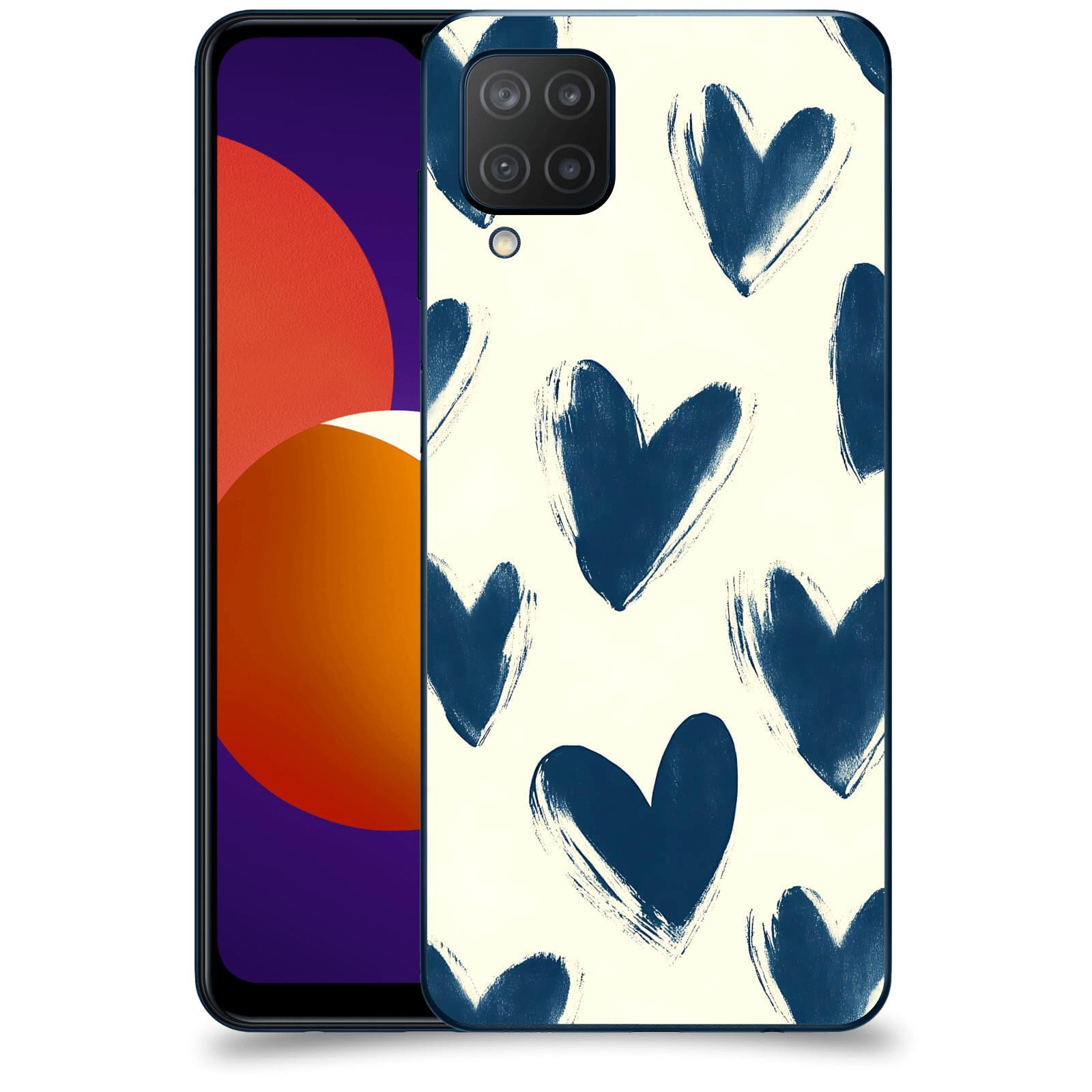 ACOVER Kryt na mobil Samsung Galaxy M12 M127F - Blue hearts