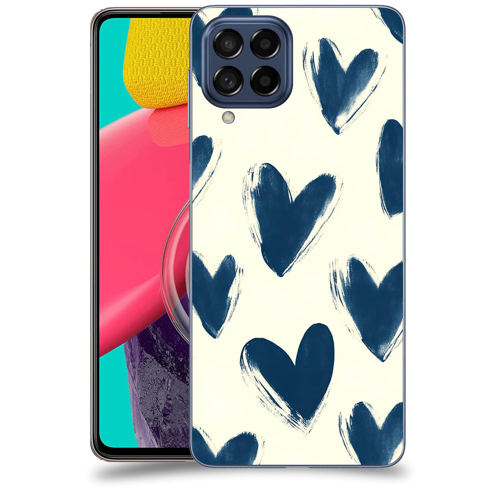 ACOVER Kryt na mobil Samsung Galaxy M53 5G - Blue hearts