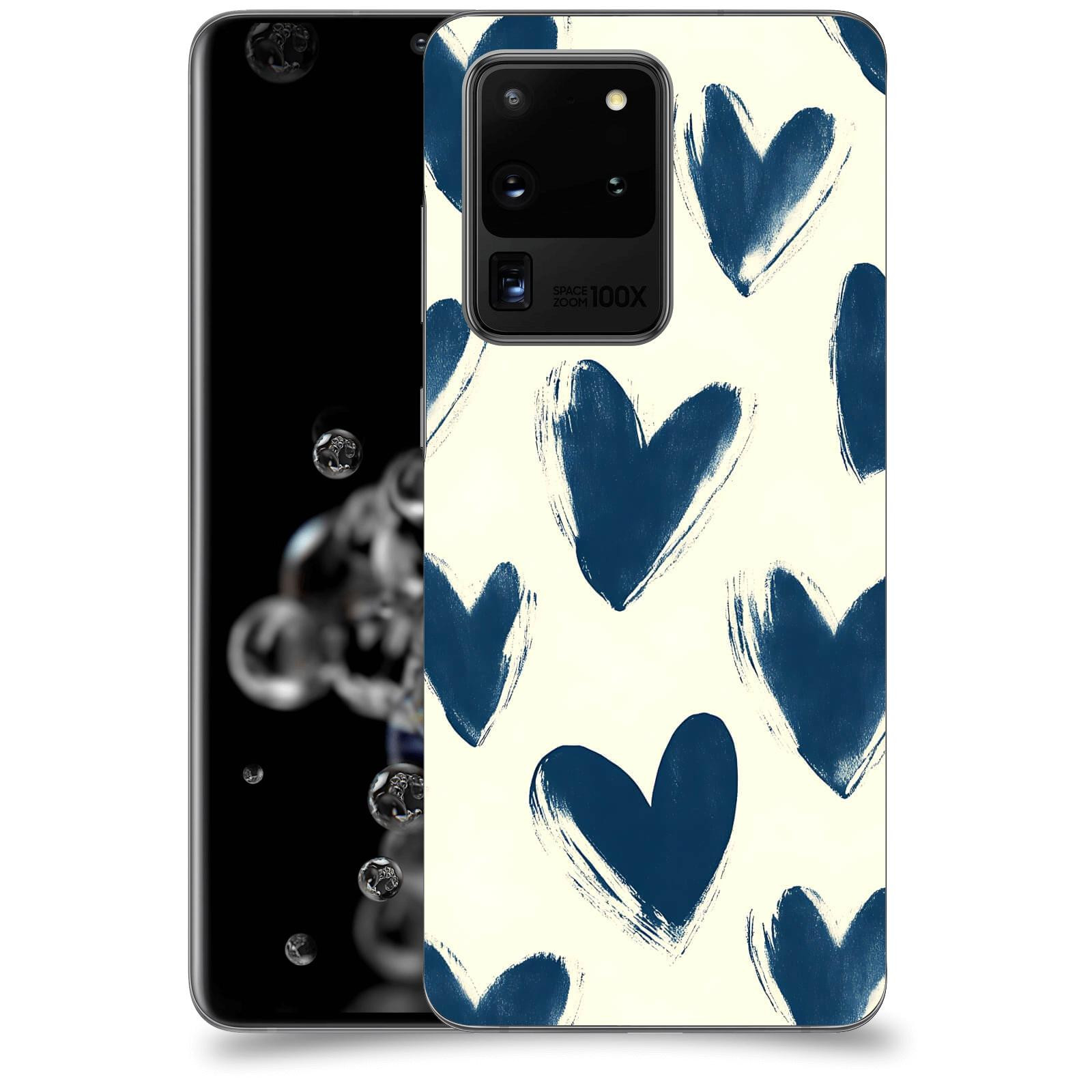 ACOVER Kryt na mobil Samsung Galaxy S20 Ultra 5G G988F - Blue hearts