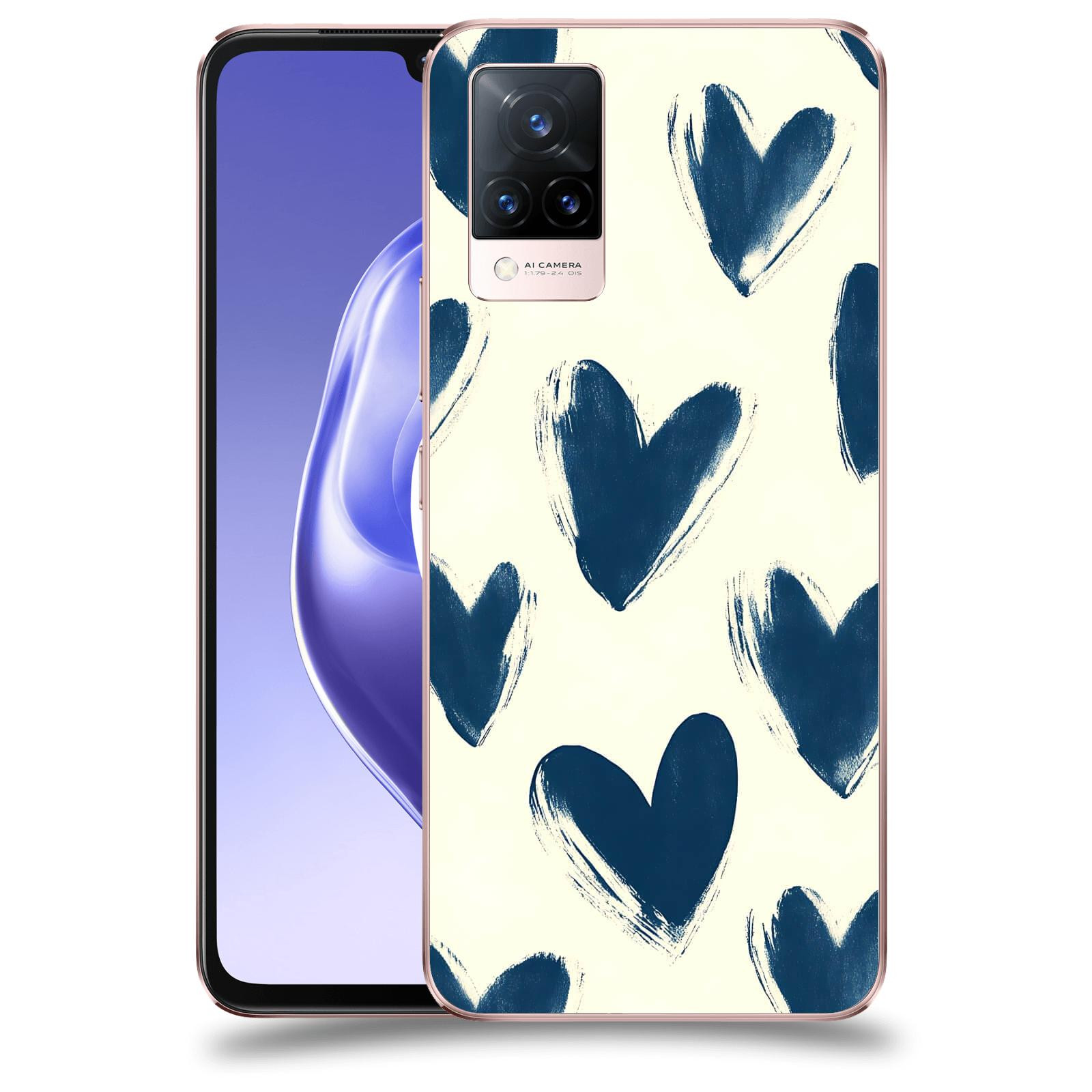 ACOVER Kryt na mobil Vivo V21 5G - Blue hearts