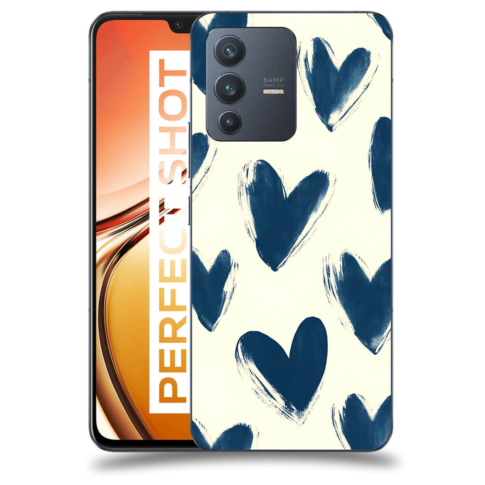 ACOVER Kryt na mobil Vivo V23 5G - Blue hearts