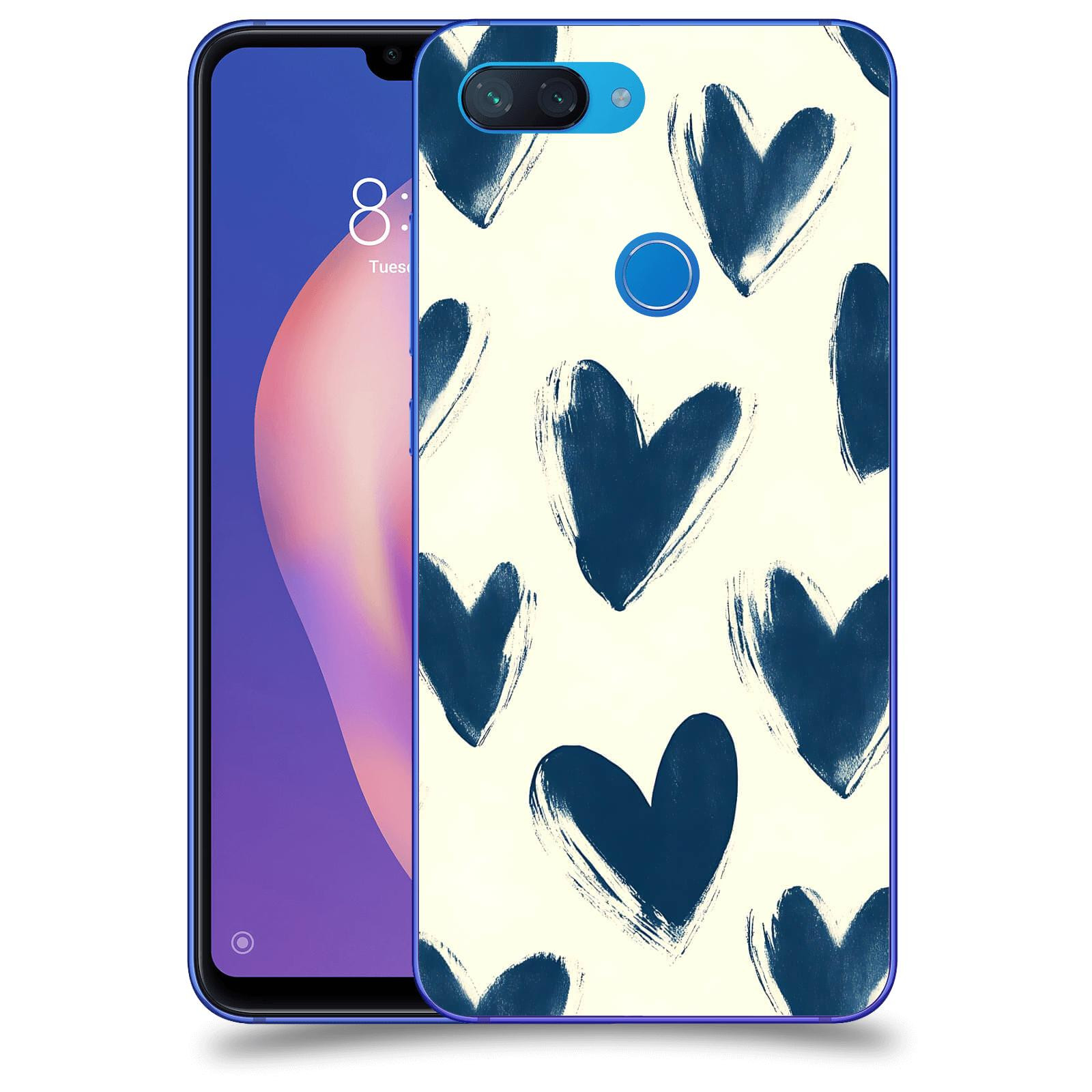 ACOVER Kryt na mobil Xiaomi Mi 8 Lite - Blue hearts