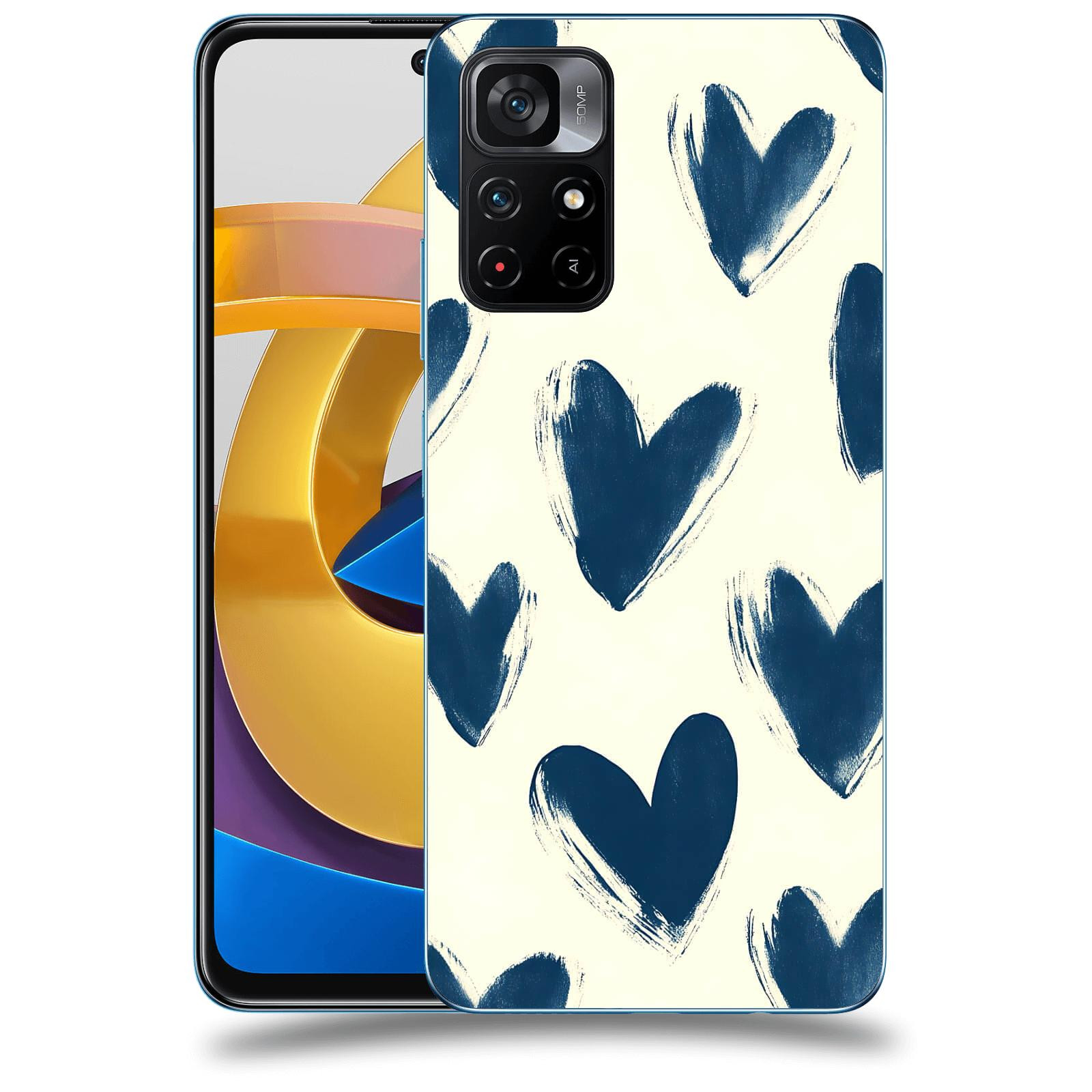 ACOVER Kryt na mobil Xiaomi Poco M4 Pro - Blue hearts