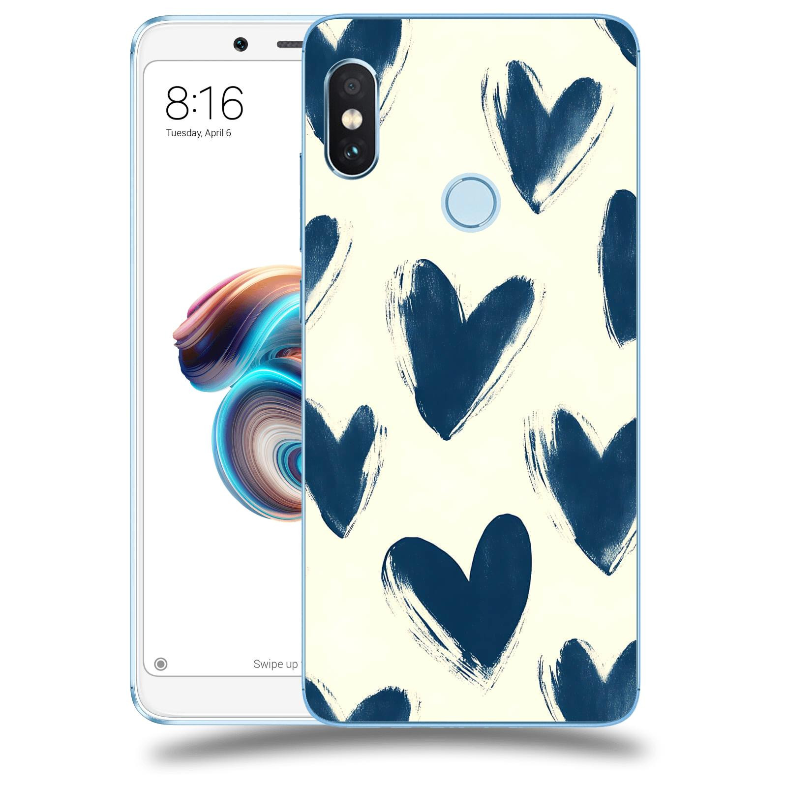 ACOVER Kryt na mobil Xiaomi Redmi Note 5 Global - Blue hearts
