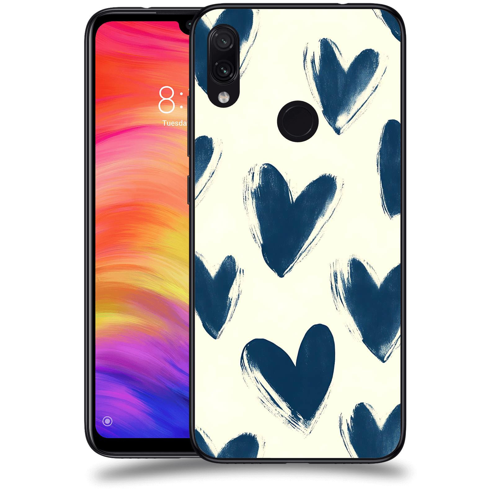 ACOVER Kryt na mobil Xiaomi Redmi Note 7 - Blue hearts
