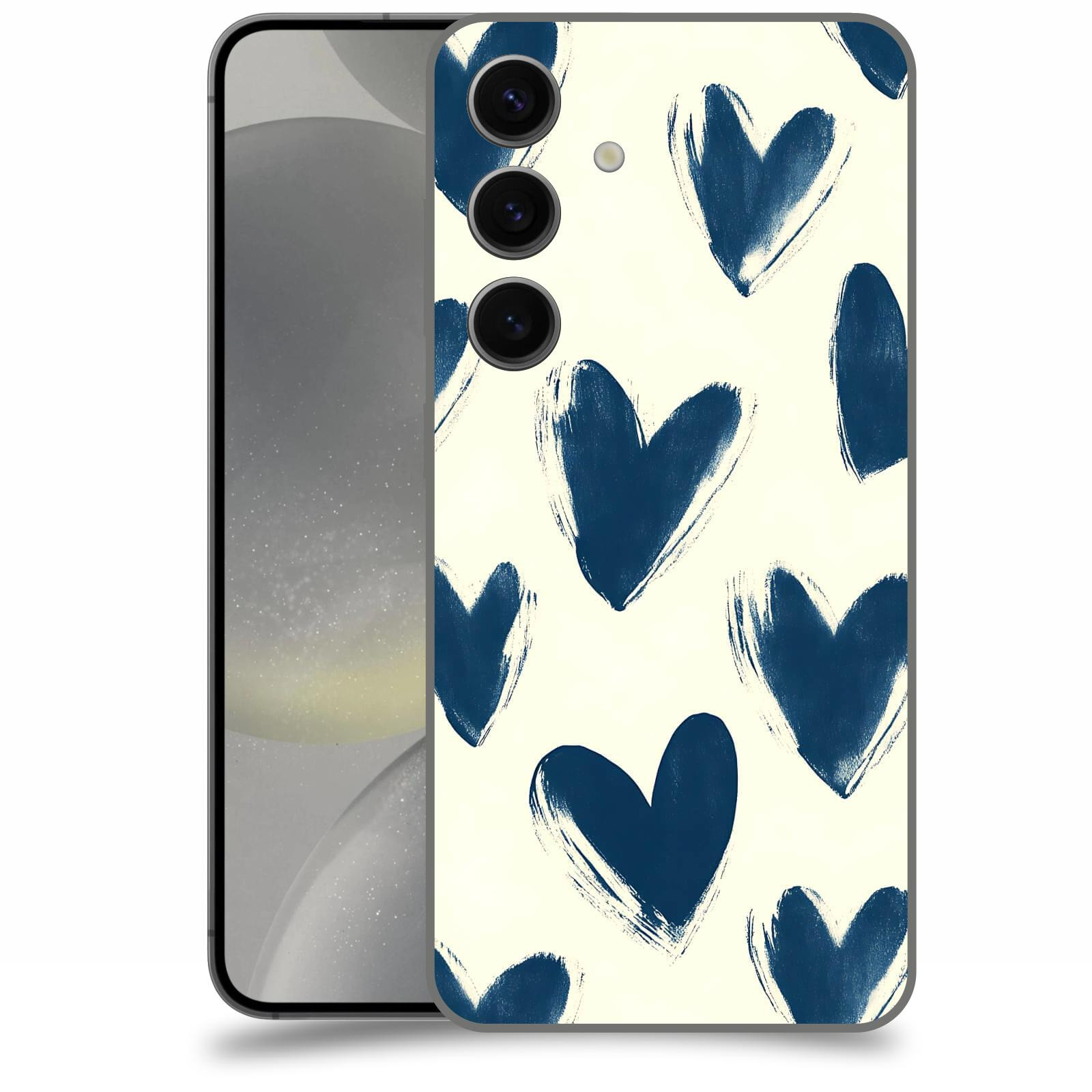 ACOVER Kryt na mobil Samsung Galaxy S24 - Blue hearts