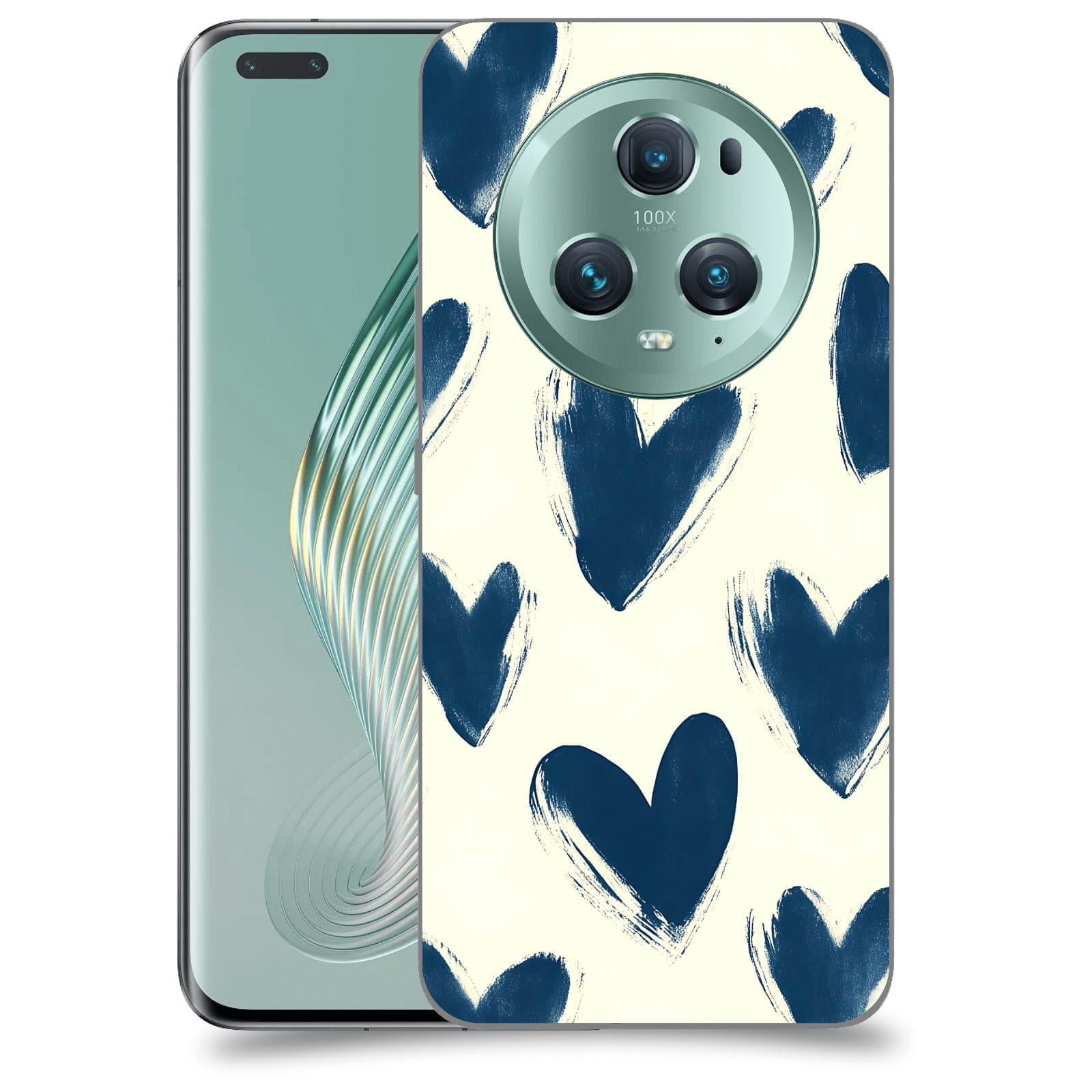 ACOVER Kryt na mobil Honor Magic5 Pro - Blue hearts