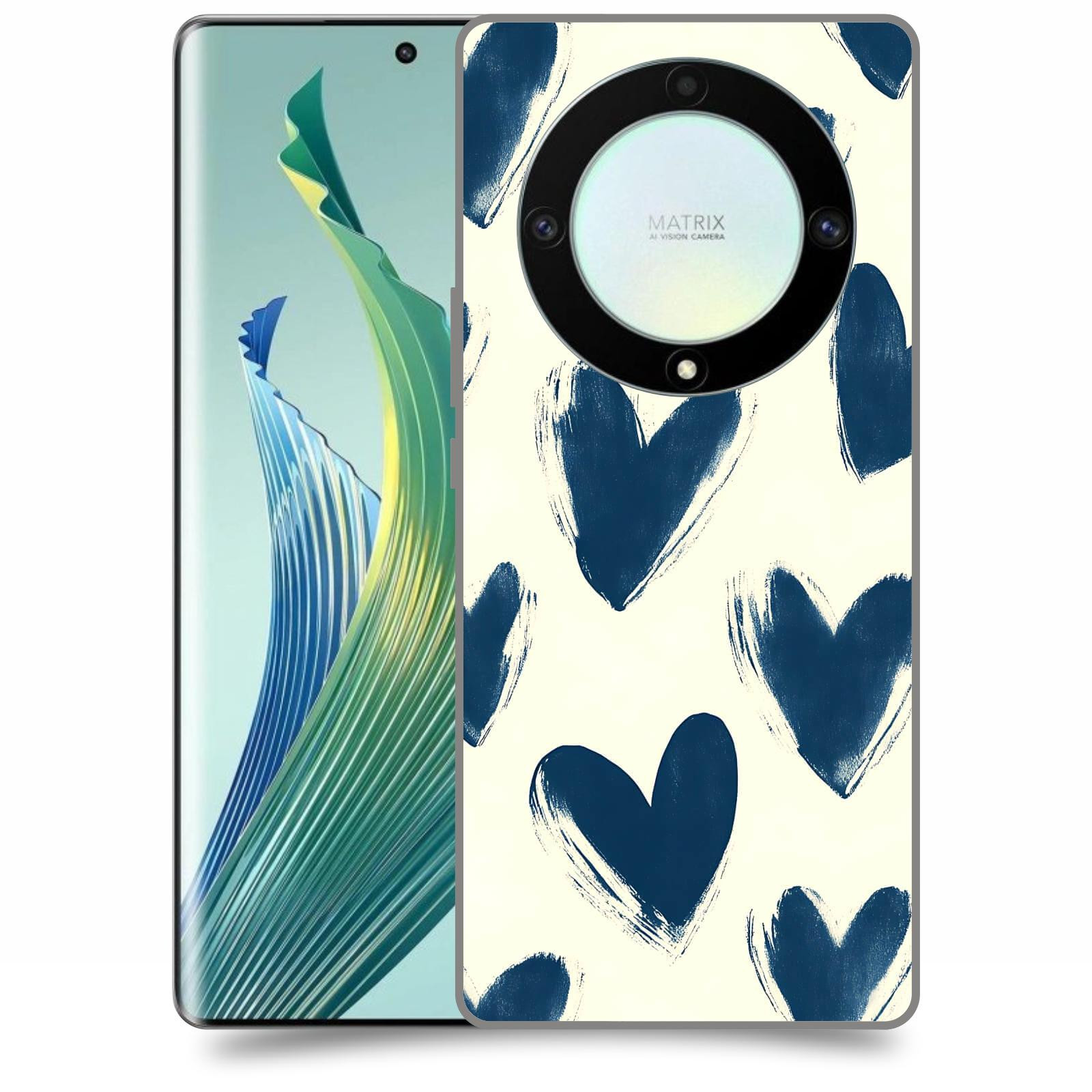 ACOVER Kryt na mobil Honor Magic 5 Lite 5G - Blue hearts