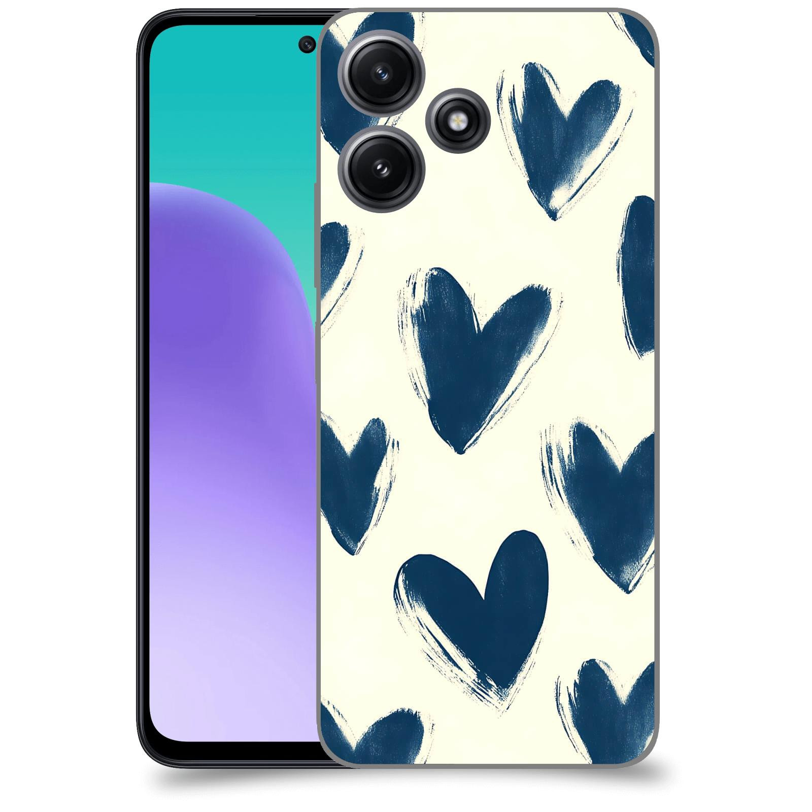 ACOVER Kryt na mobil Xiaomi Redmi 12 5G - Blue hearts