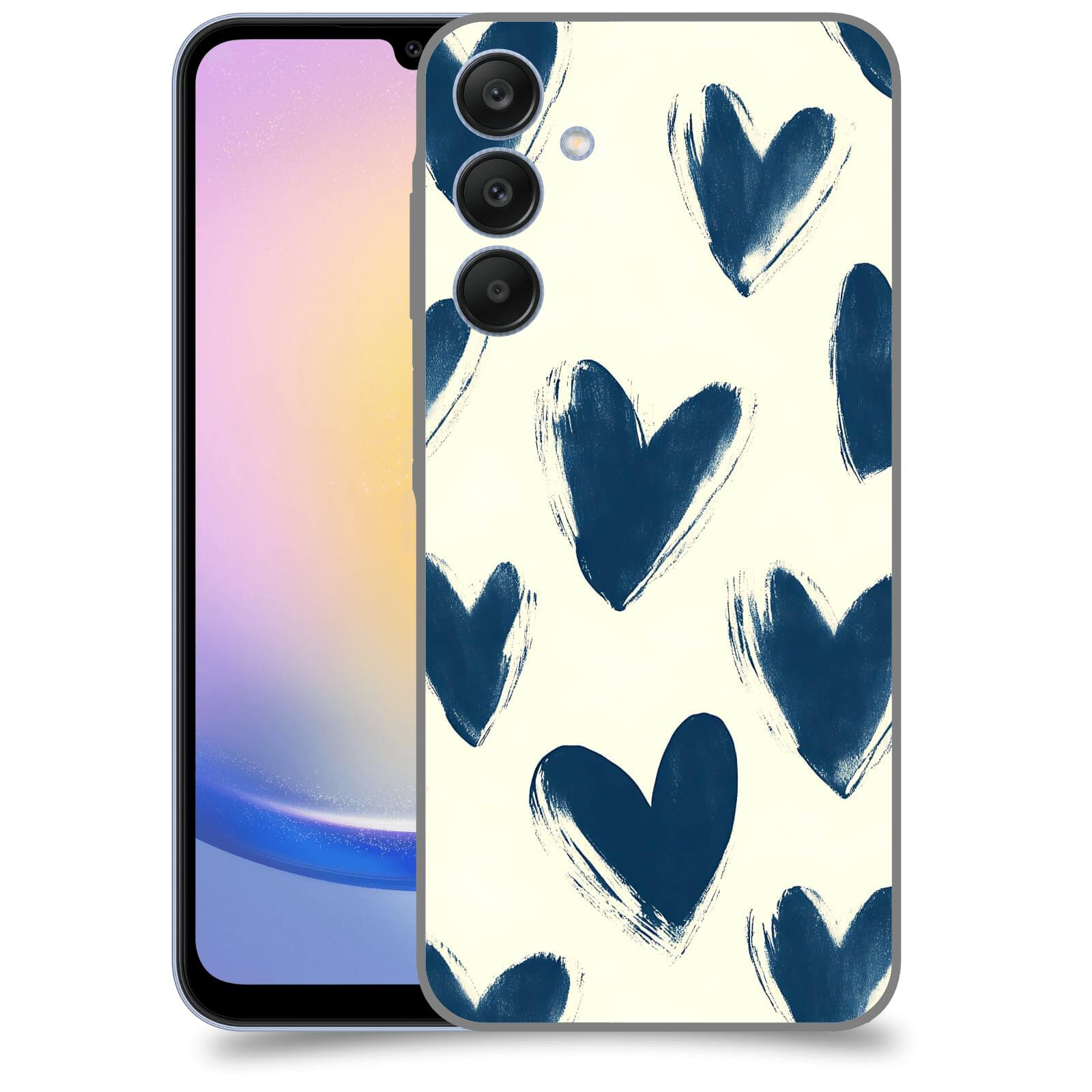 ACOVER Kryt na mobil Samsung Galaxy A25 5G - Blue hearts