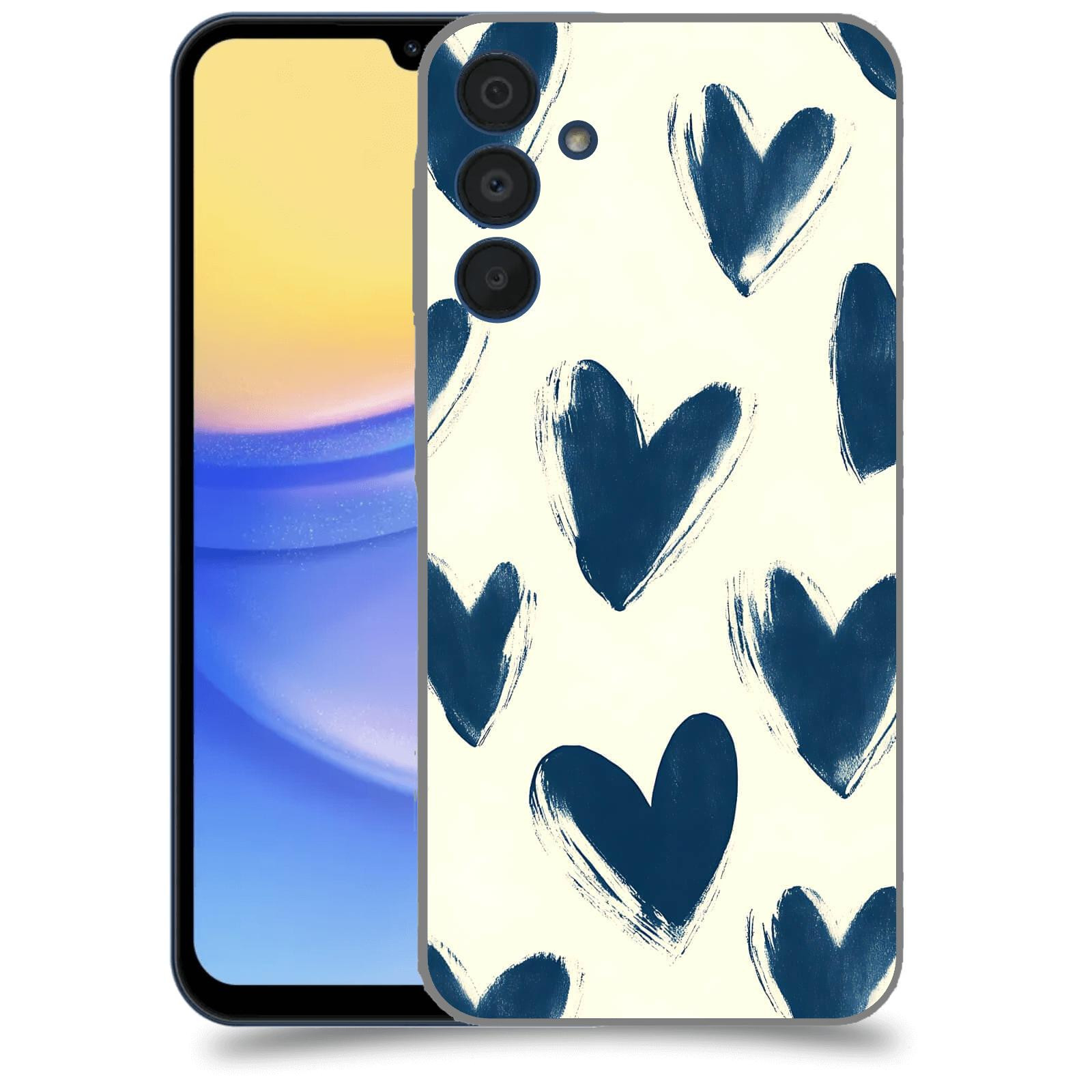 ACOVER Kryt na mobil Samsung Galaxy A15 5G - Blue hearts