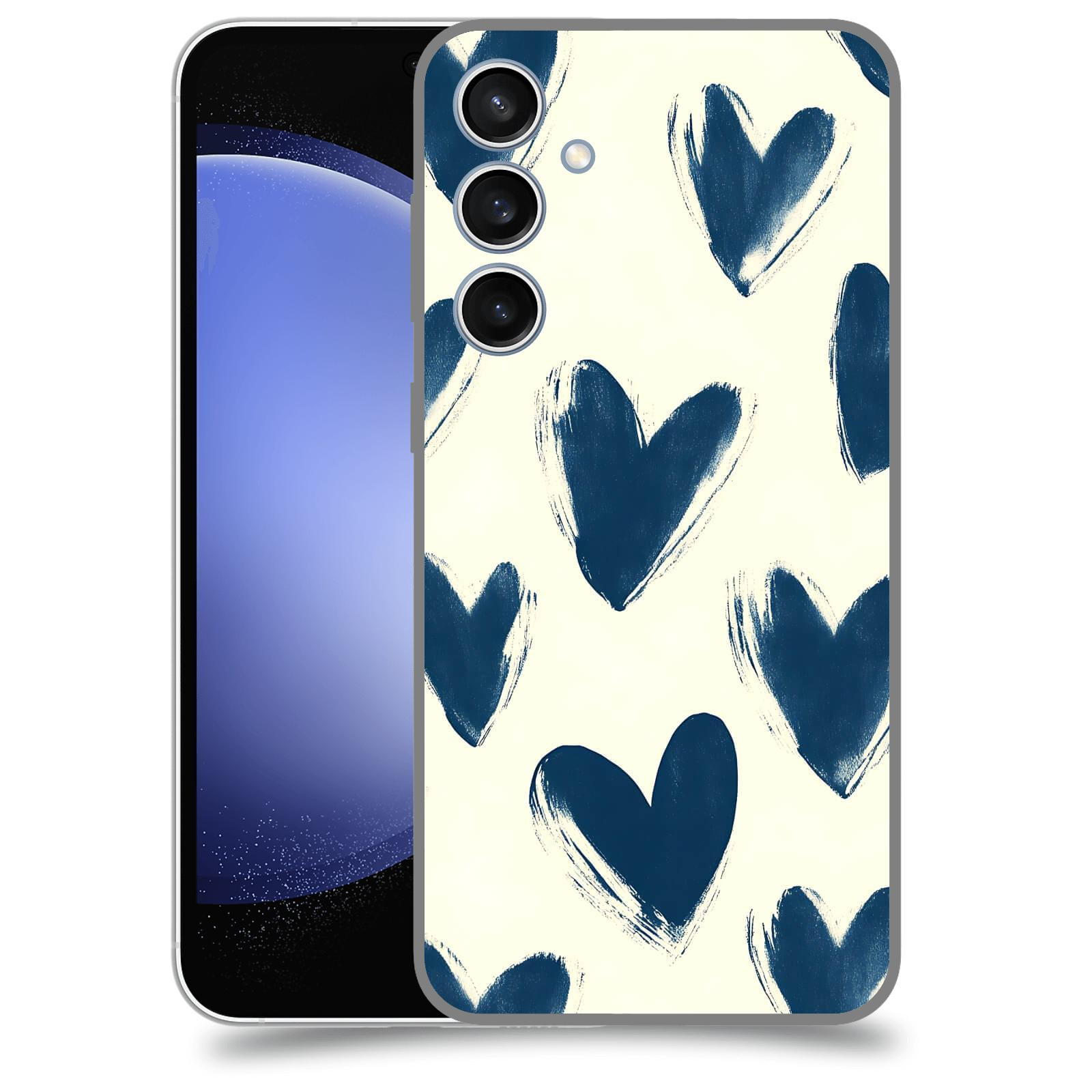ACOVER Kryt na mobil Samsung Galaxy S23 FE - Blue hearts