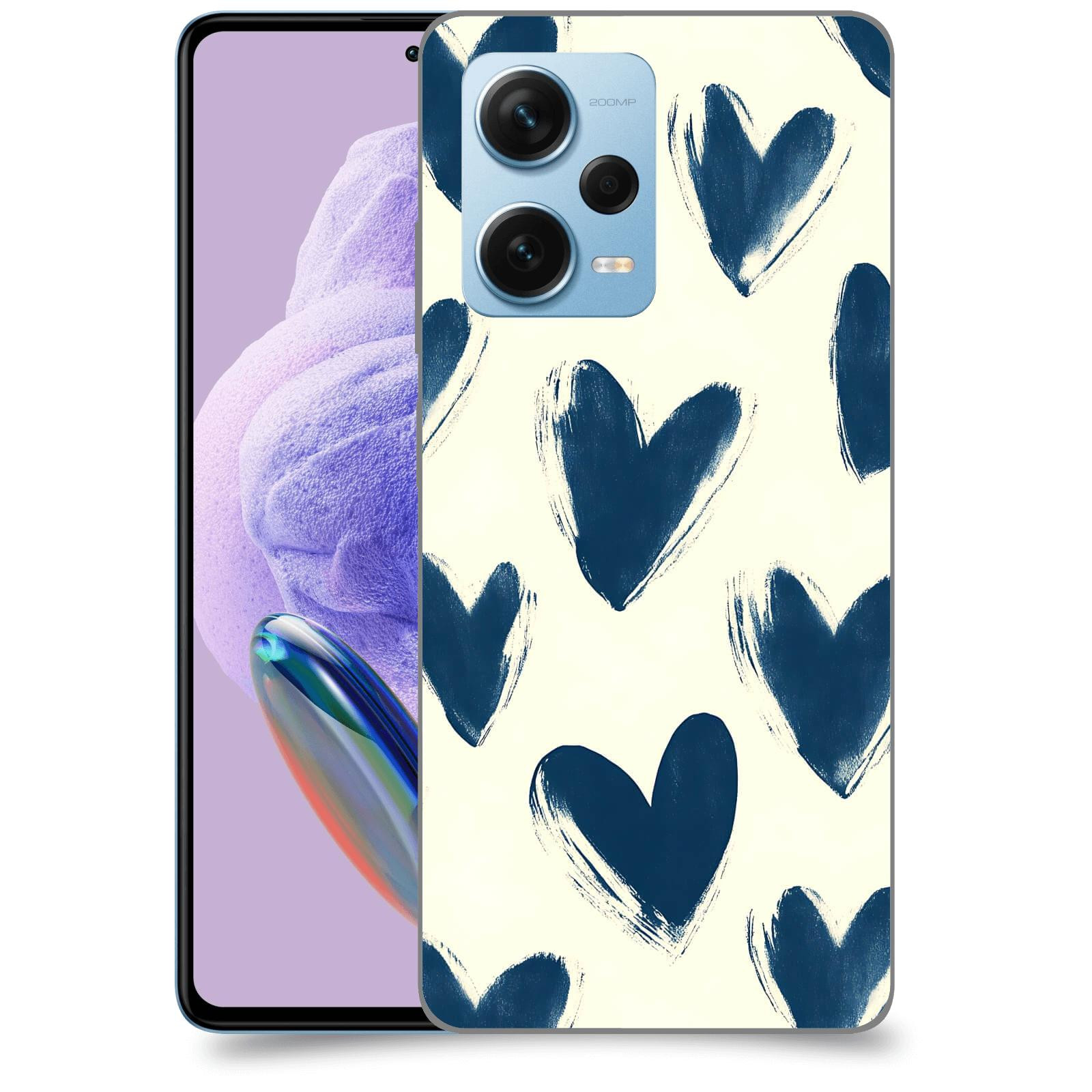 ACOVER Kryt na mobil Xiaomi Redmi Note 12 Pro+ 5G - Blue hearts