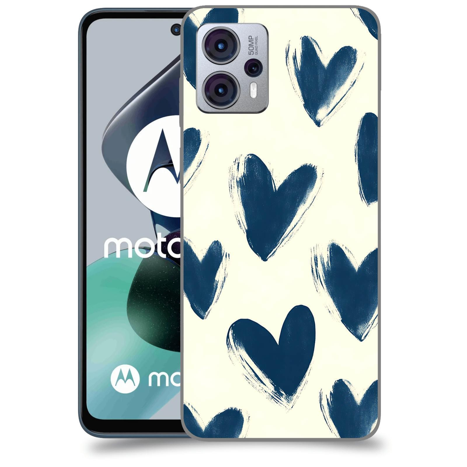ACOVER Kryt na mobil Motorola Moto G23 - Blue hearts