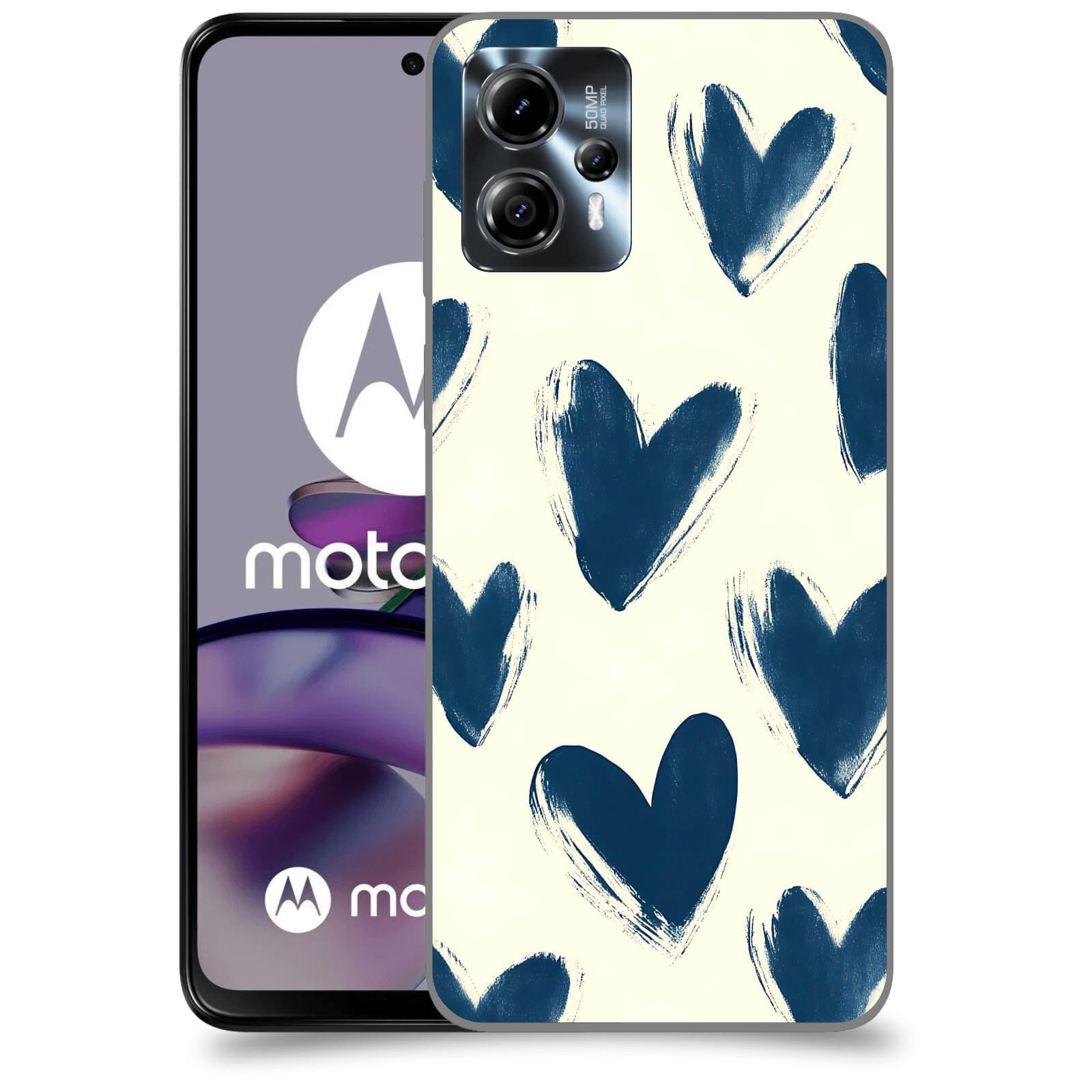 ACOVER Kryt na mobil Motorola Moto G13 - Blue hearts